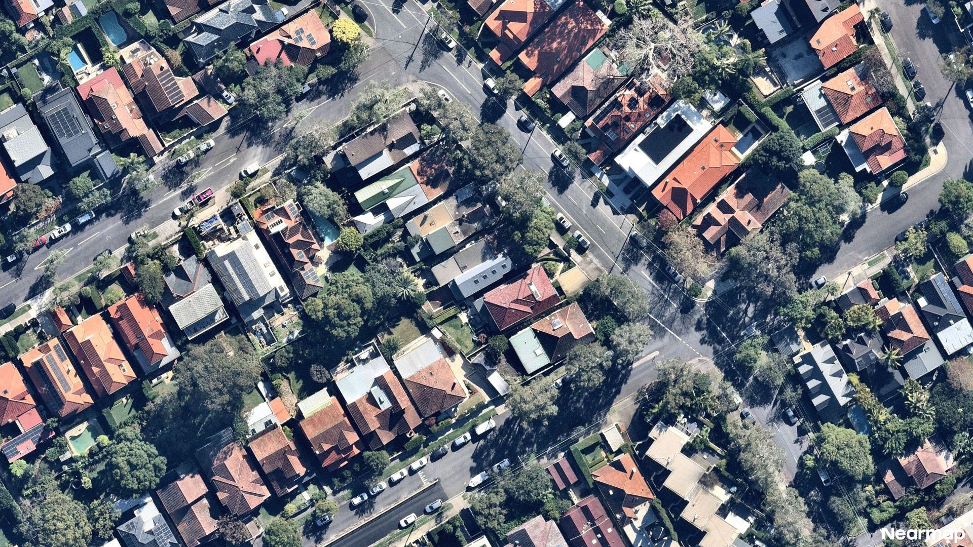 Vertical aerial view
