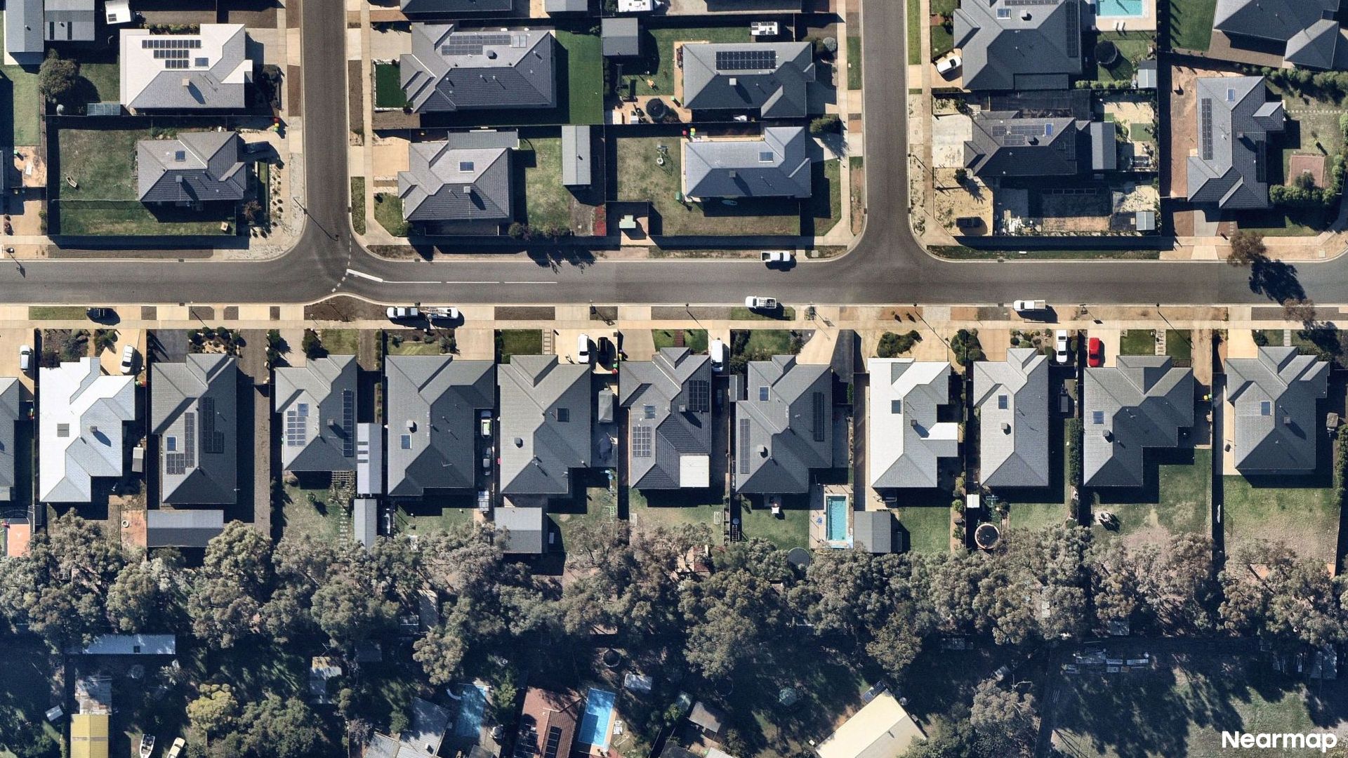 Vertical aerial view