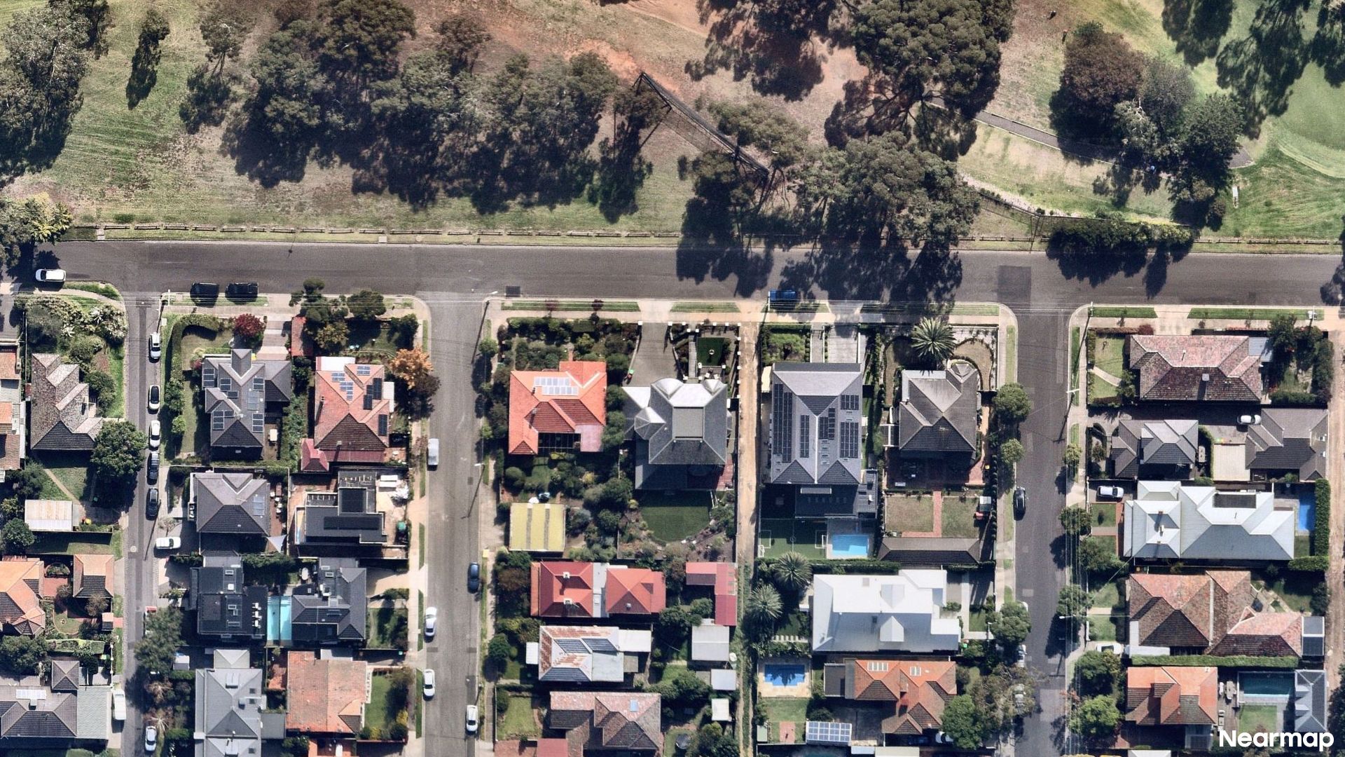 Vertical aerial view