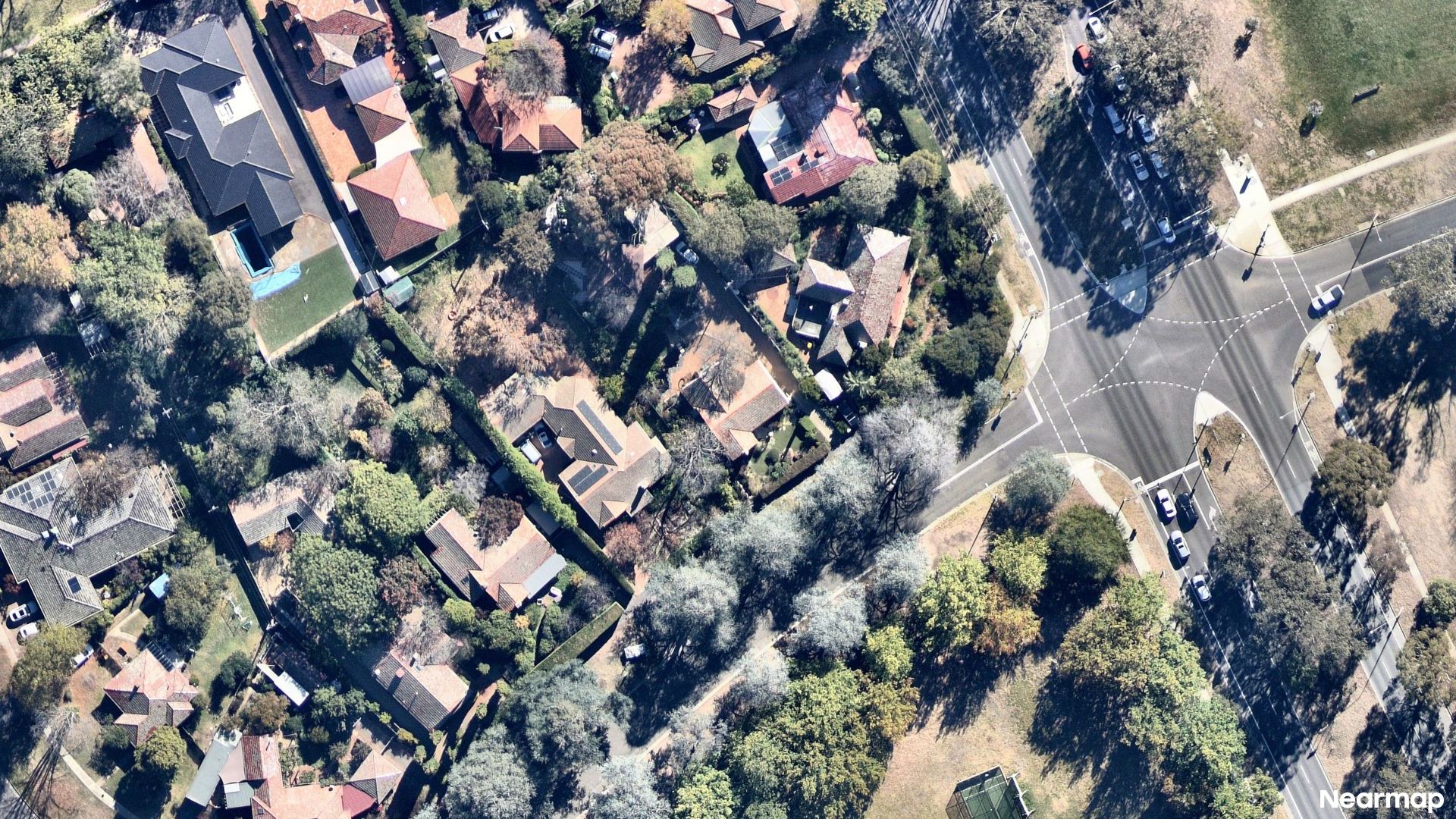 Vertical aerial view