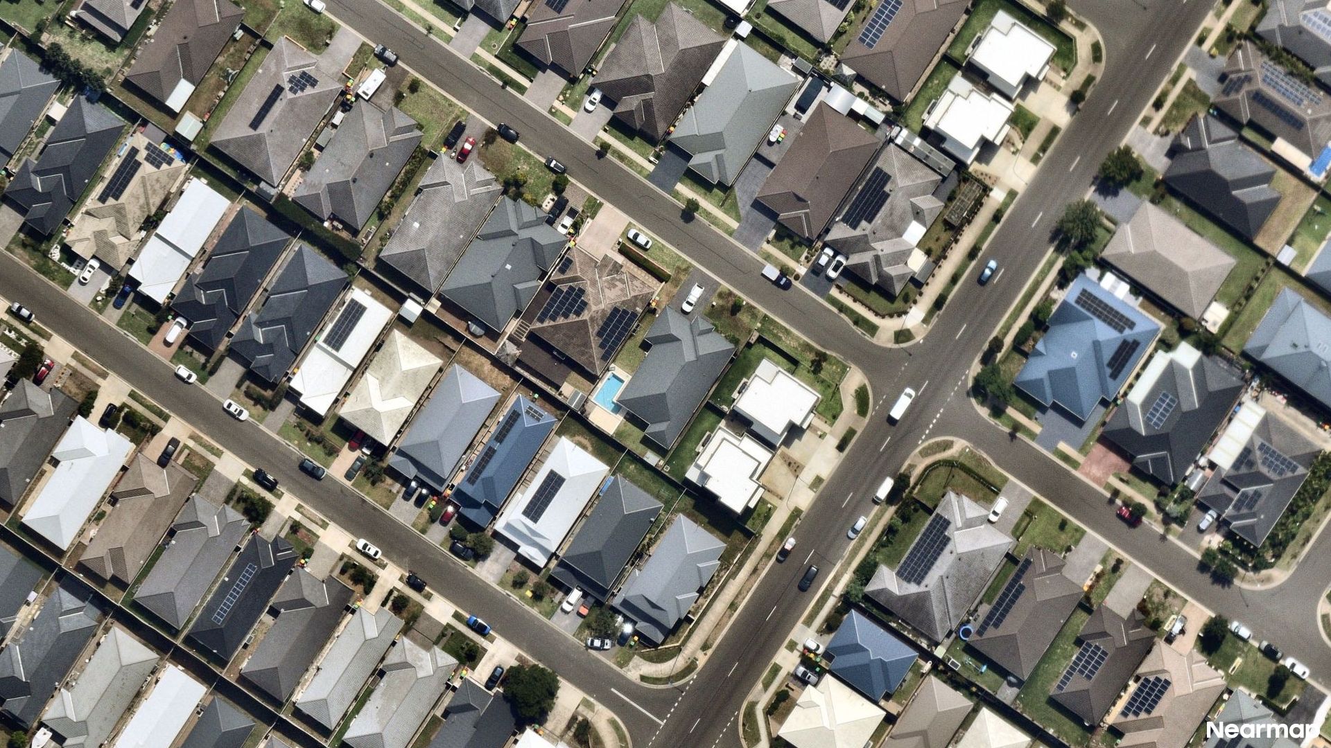 Vertical aerial view