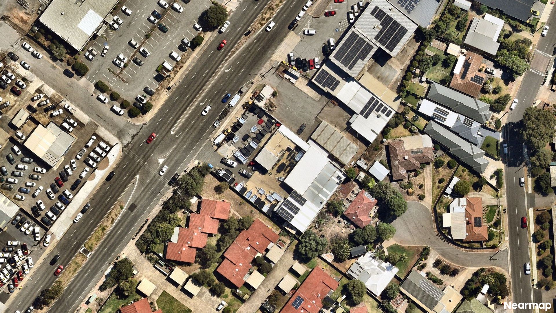Vertical aerial view