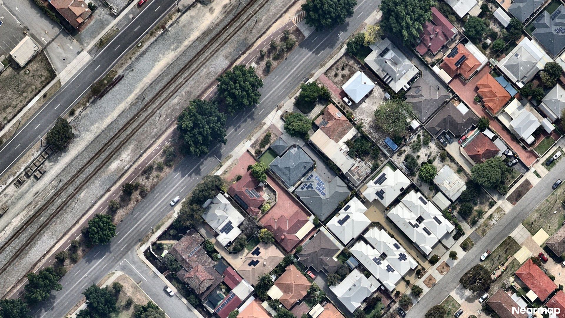 Vertical aerial view