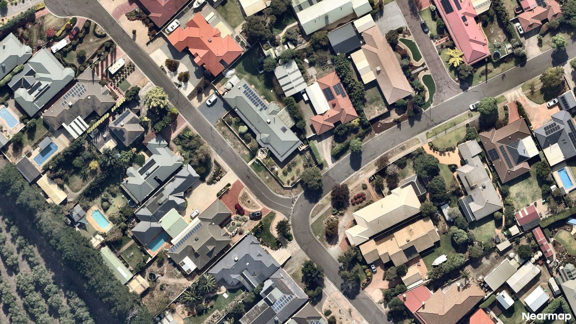 Vertical aerial view