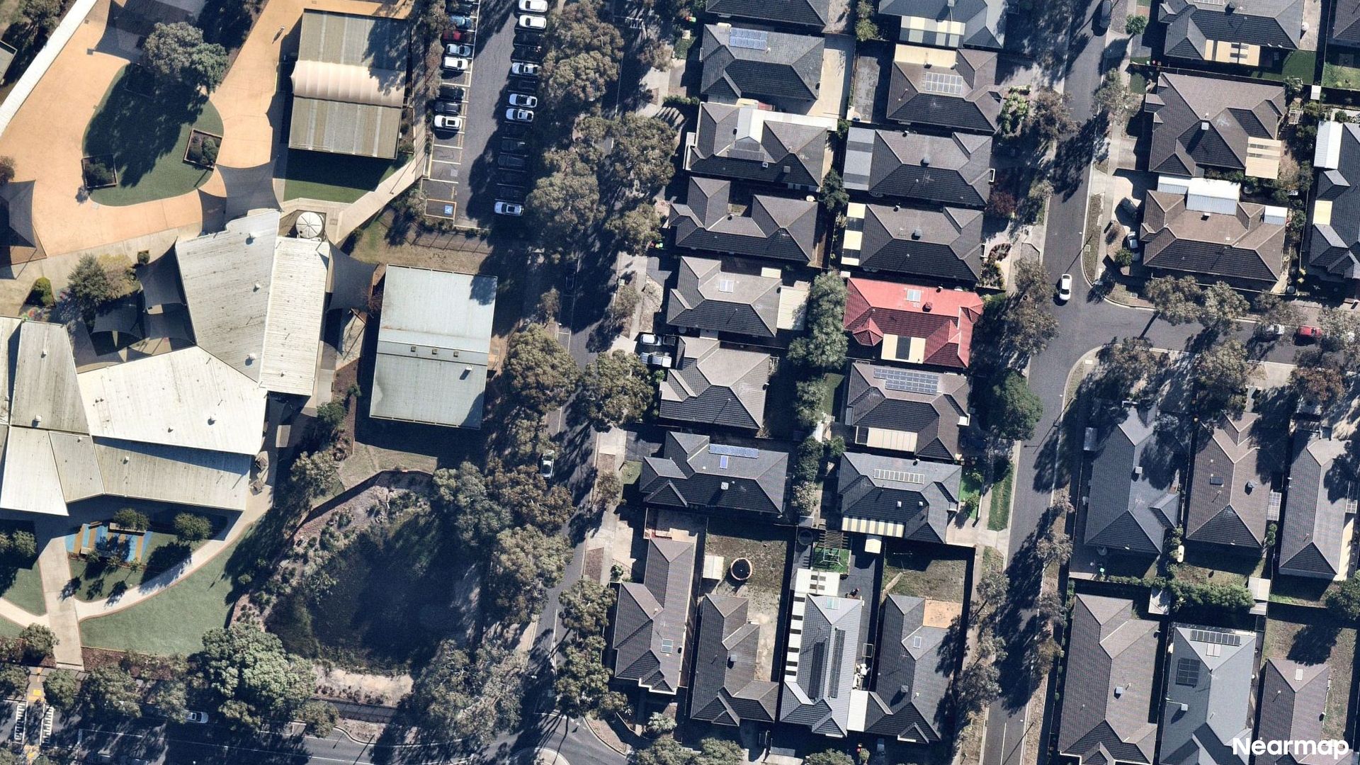 Vertical aerial view