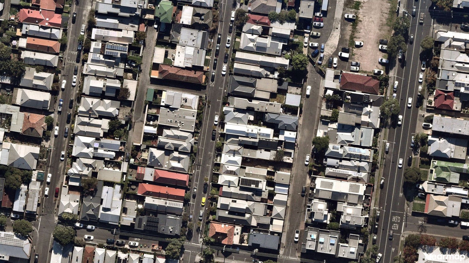 Vertical aerial view