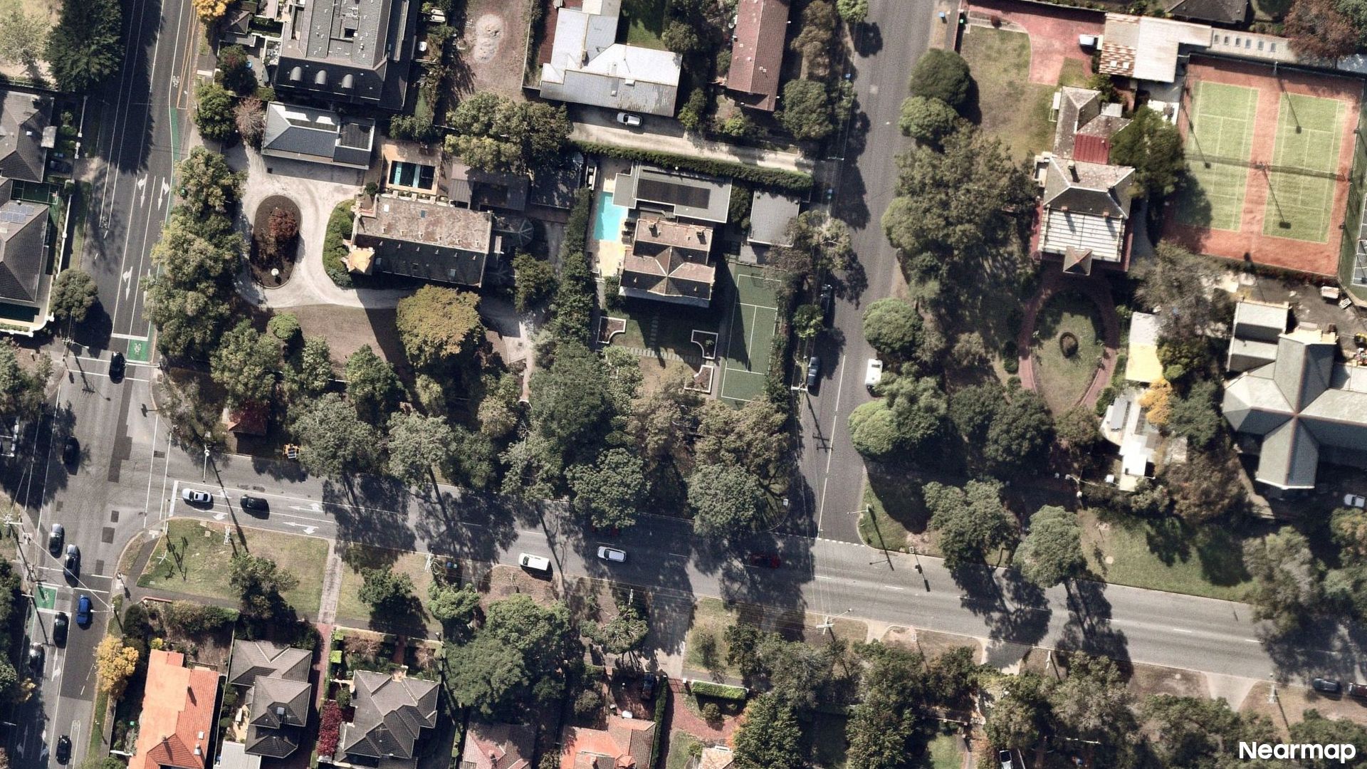 Vertical aerial view