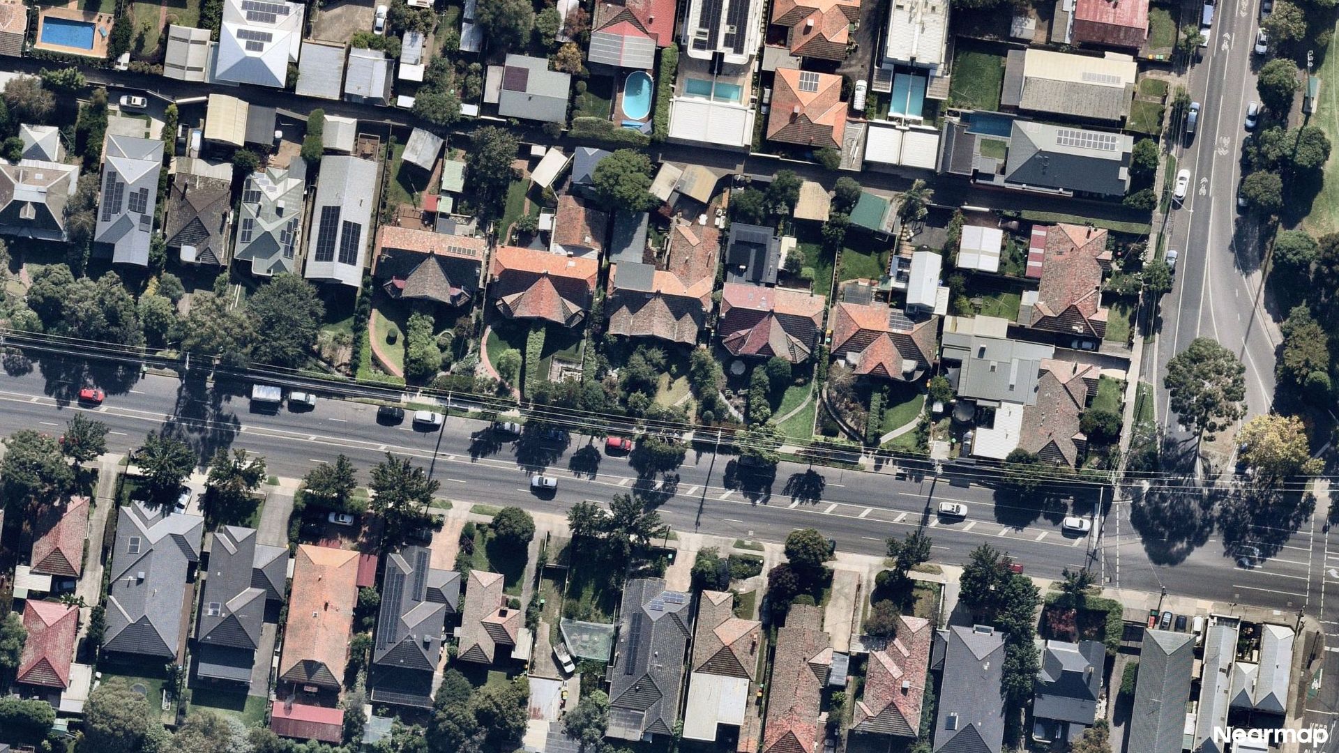 Vertical aerial view