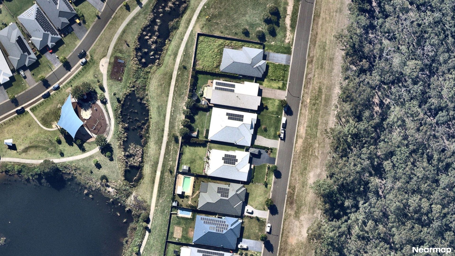 Vertical aerial view