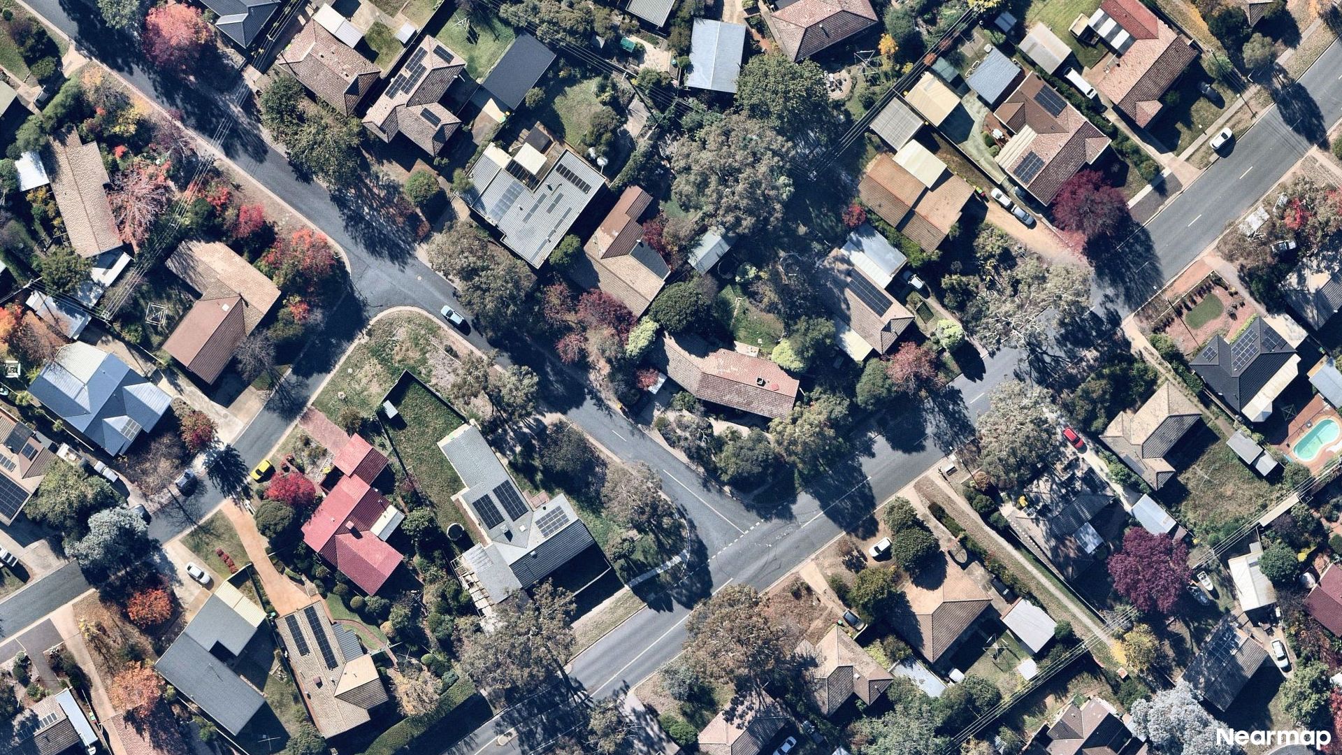 Vertical aerial view