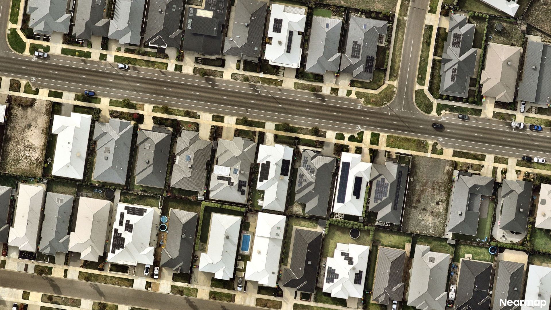 Vertical aerial view
