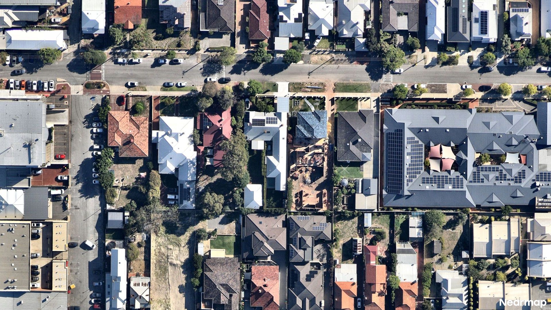 Vertical aerial view