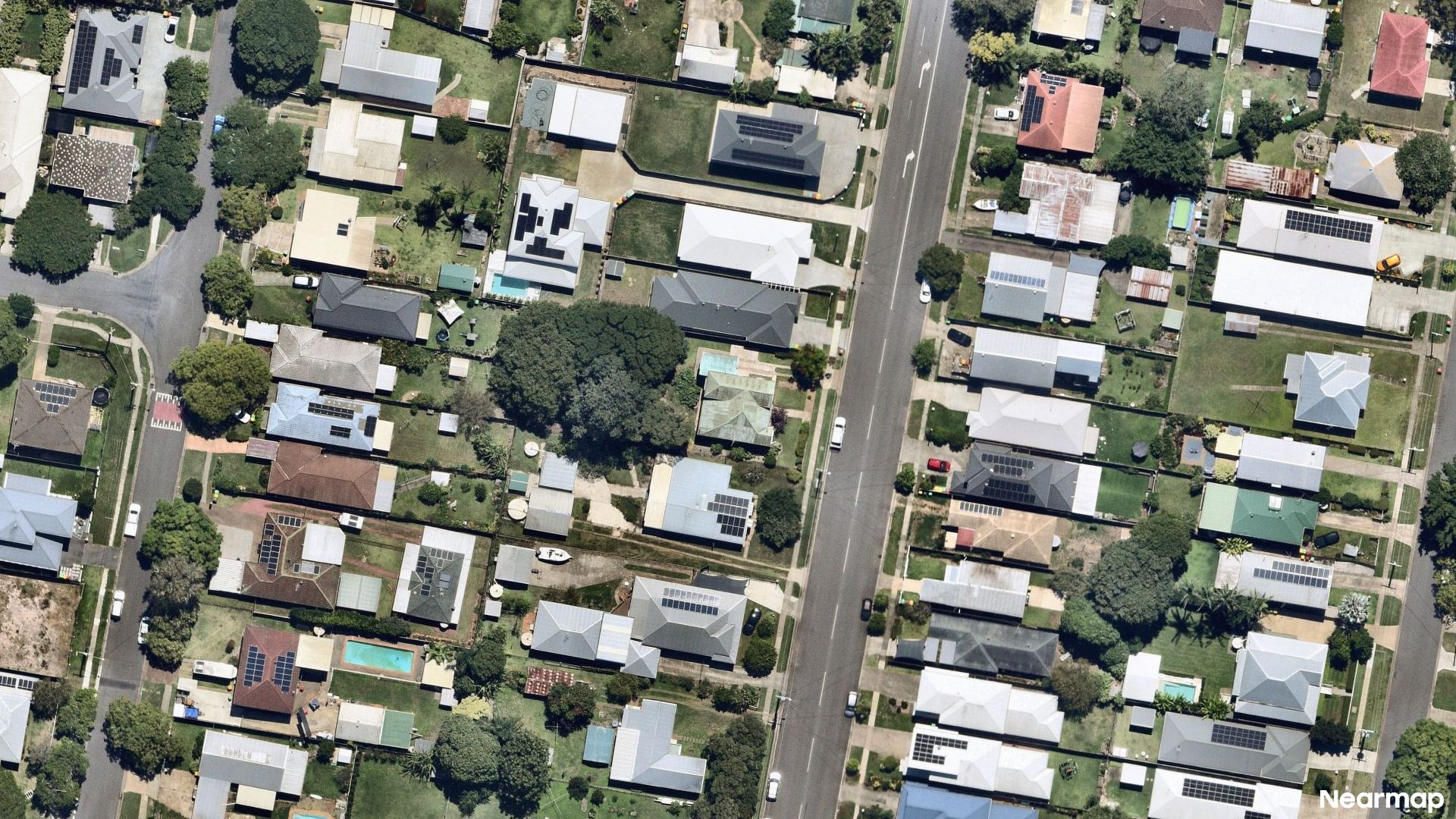Vertical aerial view