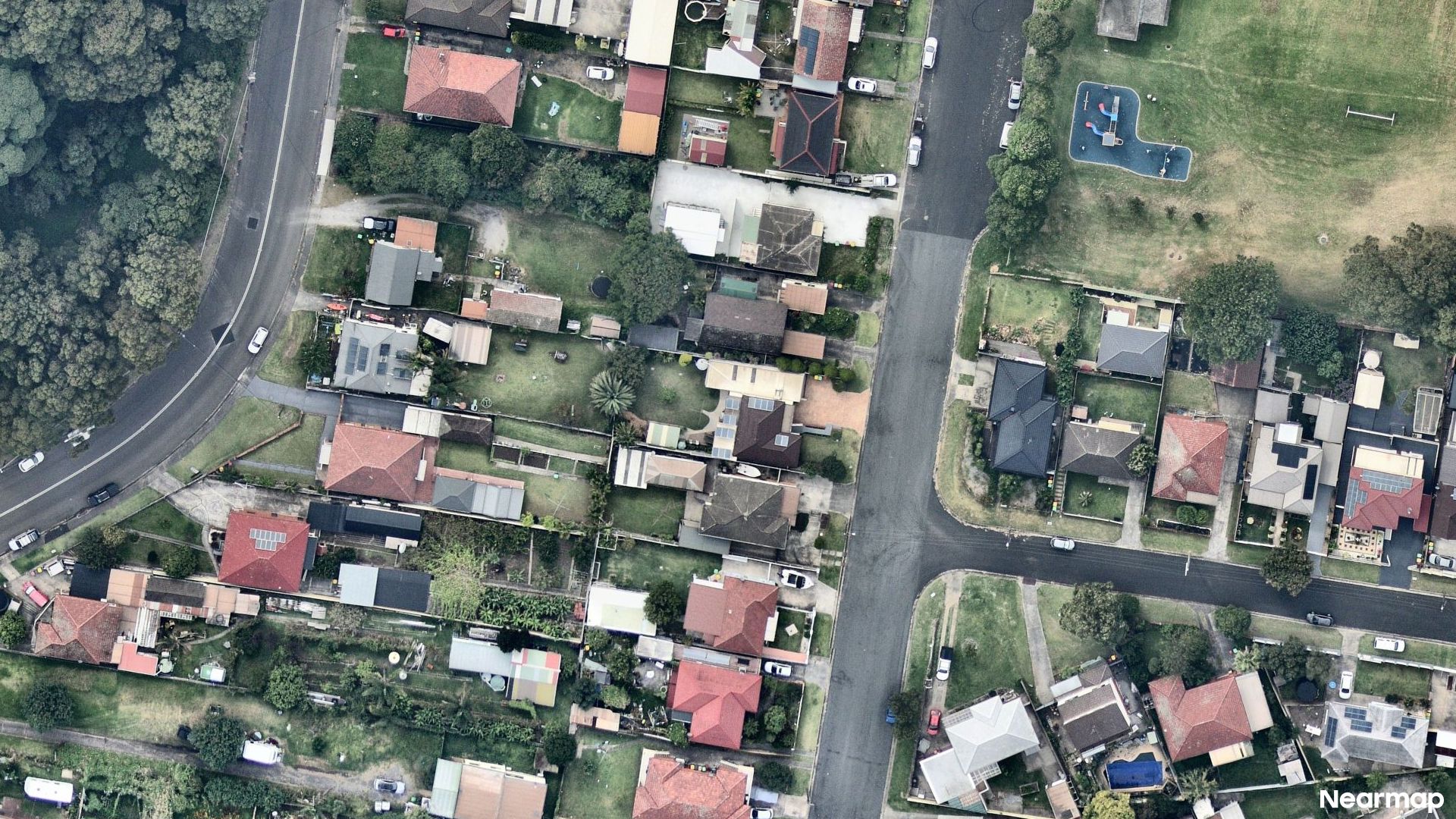 Vertical aerial view