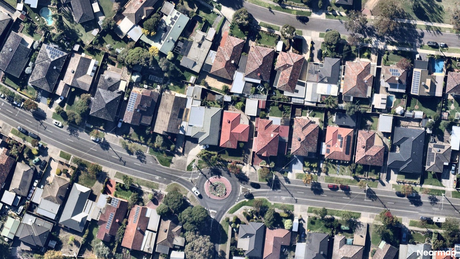 Vertical aerial view