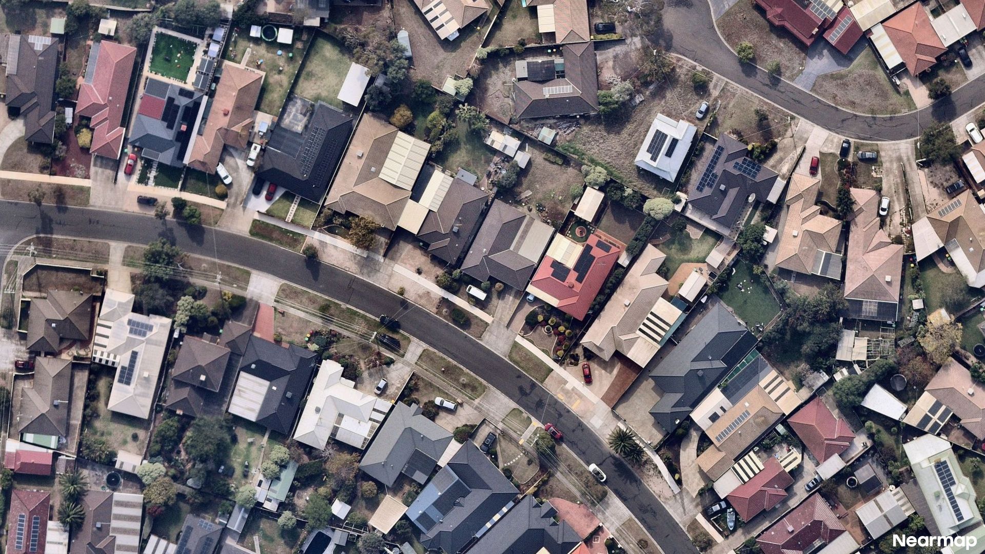 Vertical aerial view