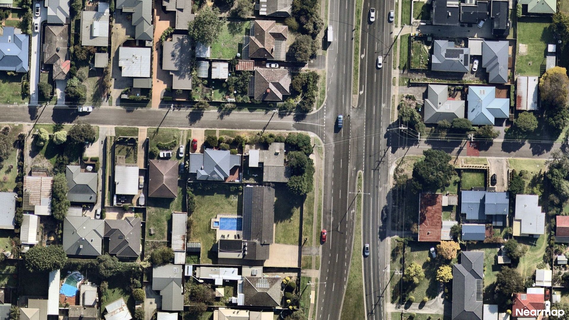 Vertical aerial view