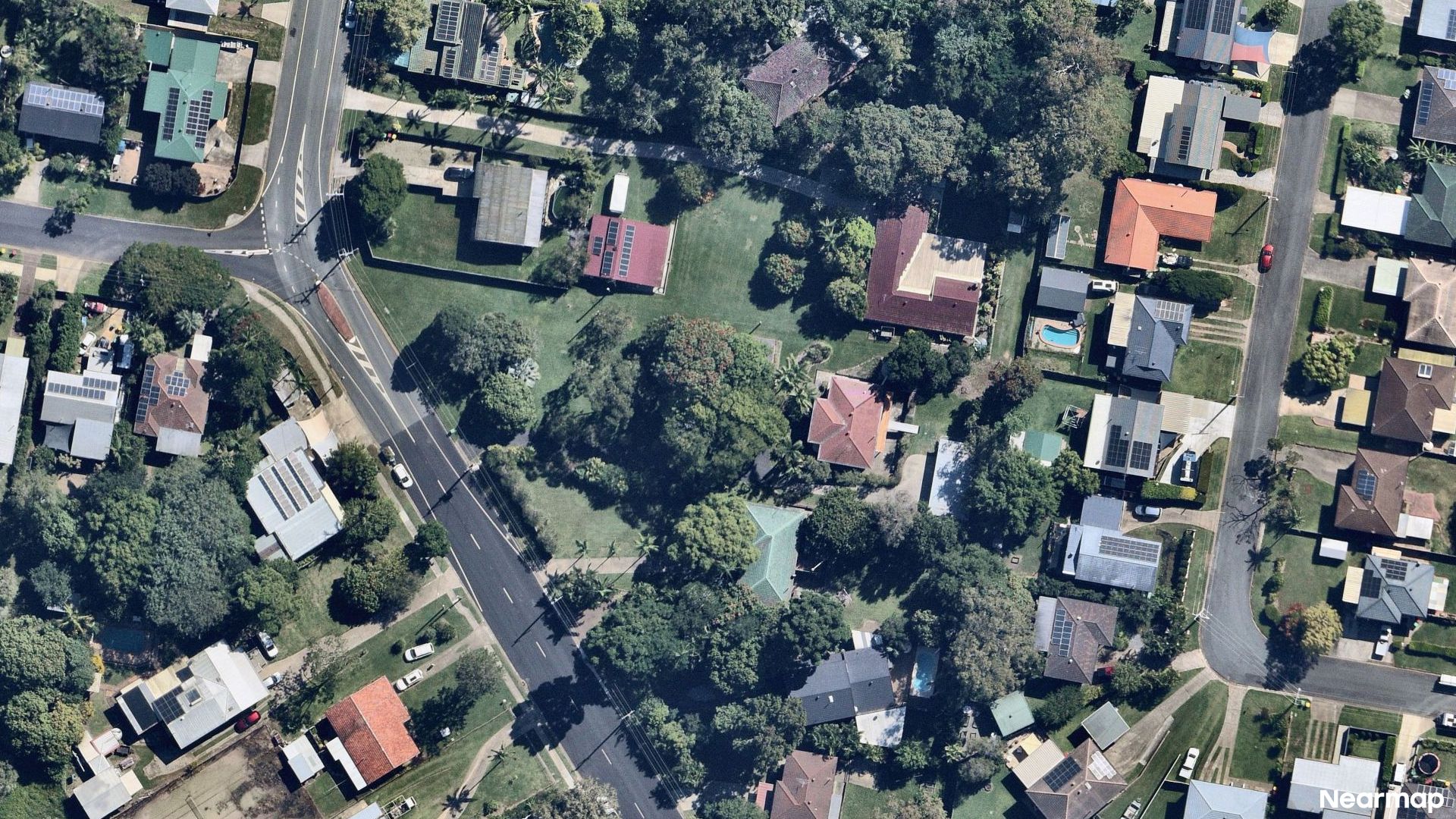 Vertical aerial view