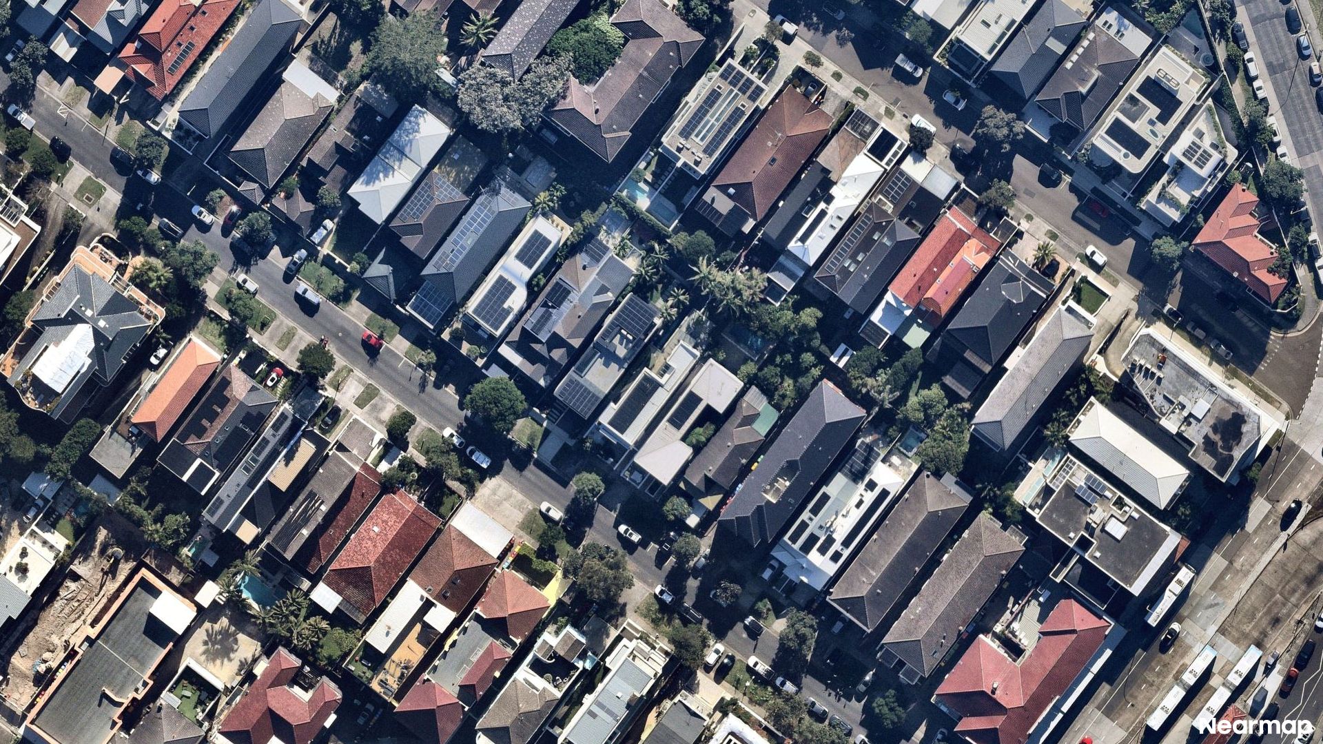 Vertical aerial view