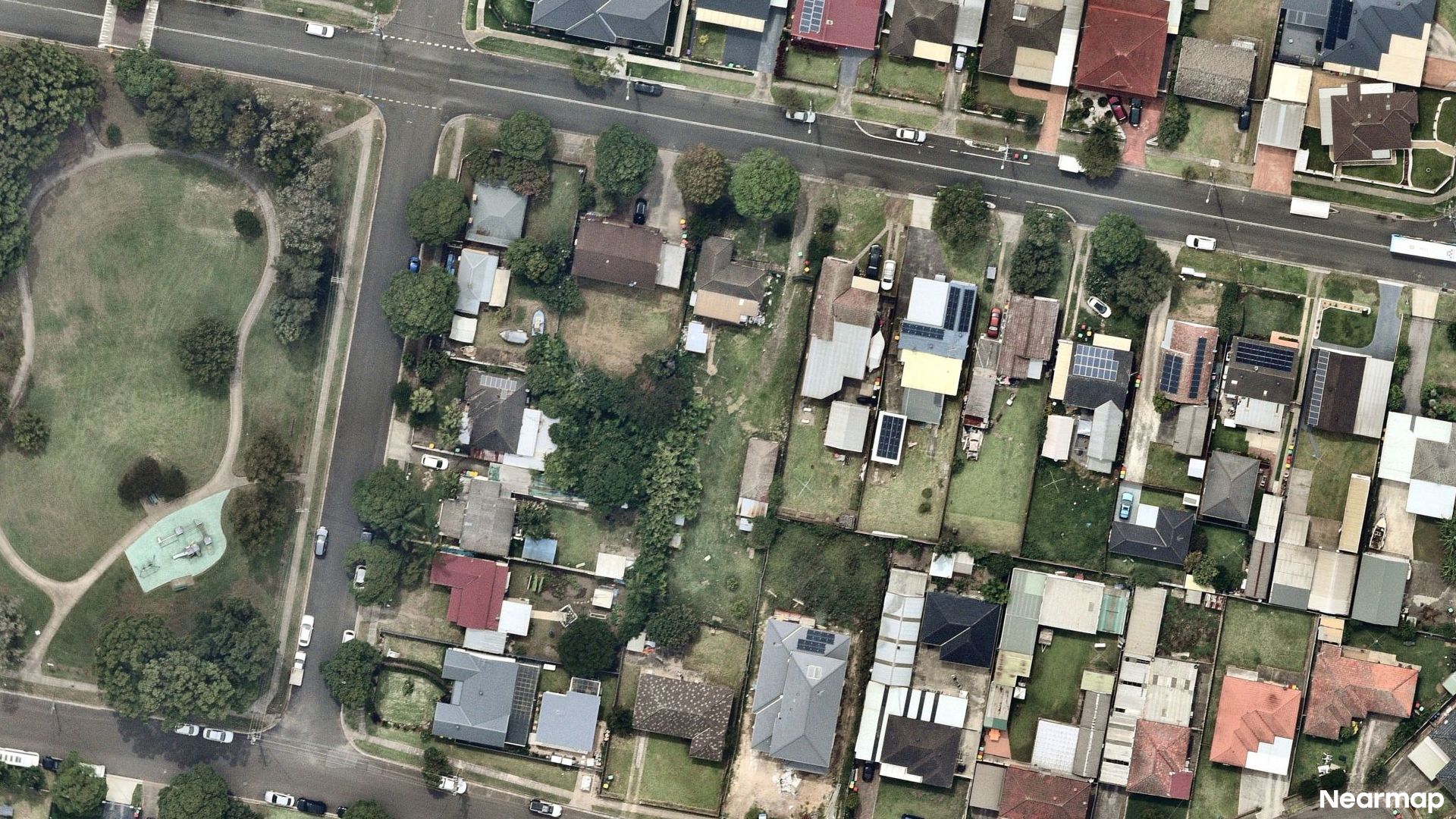 Vertical aerial view