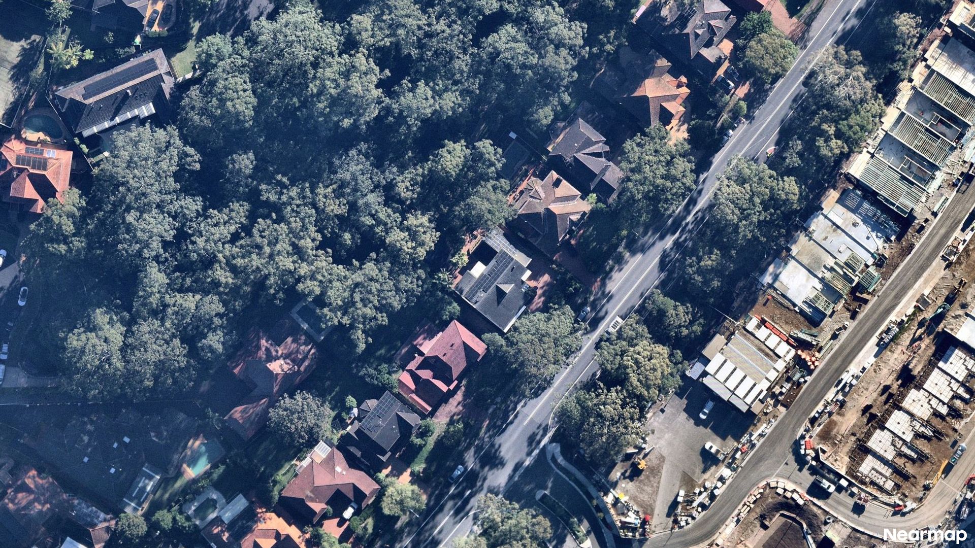 Vertical aerial view