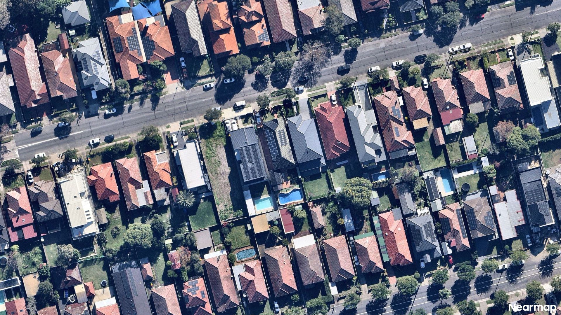 Vertical aerial view