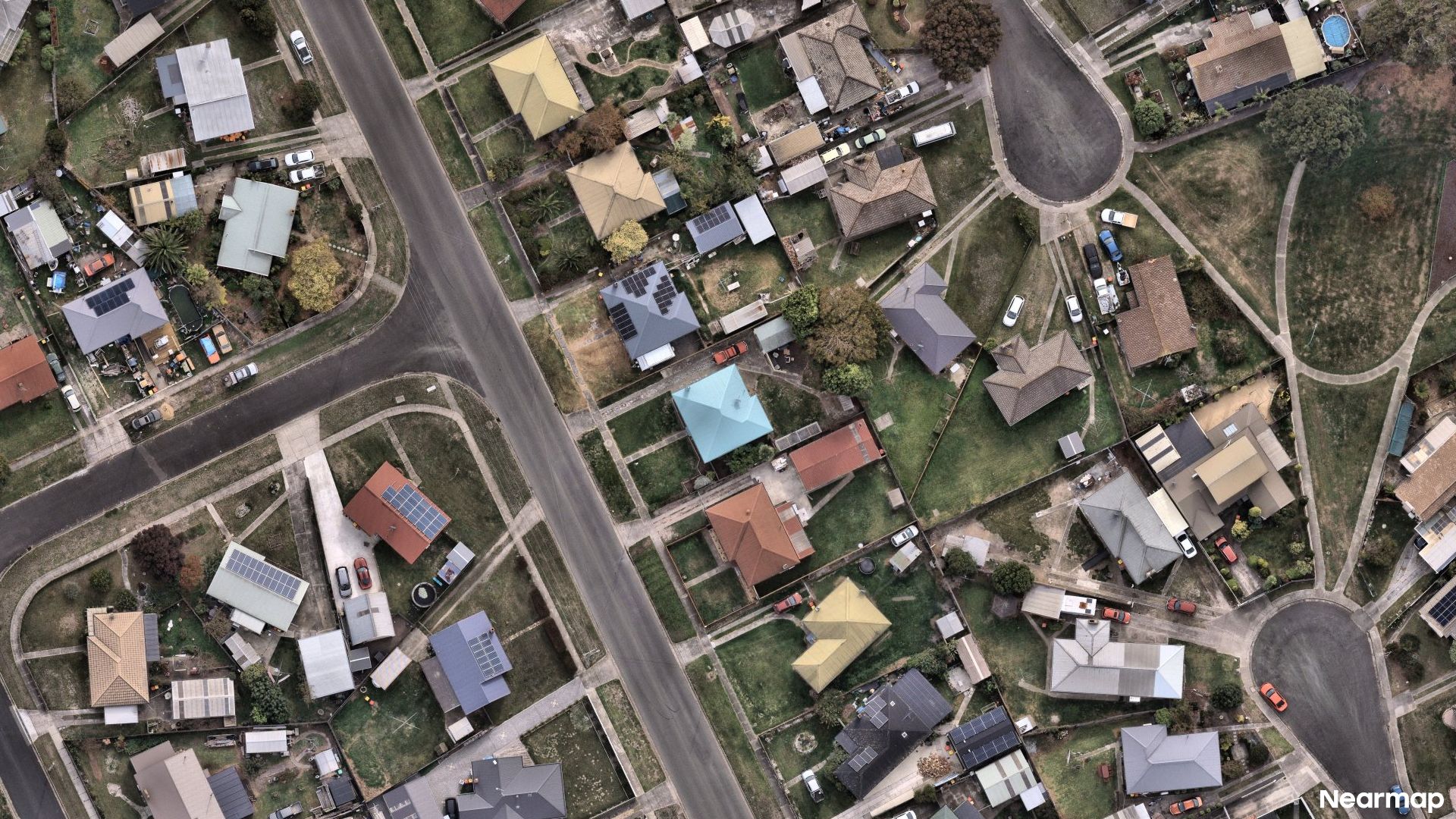 Vertical aerial view