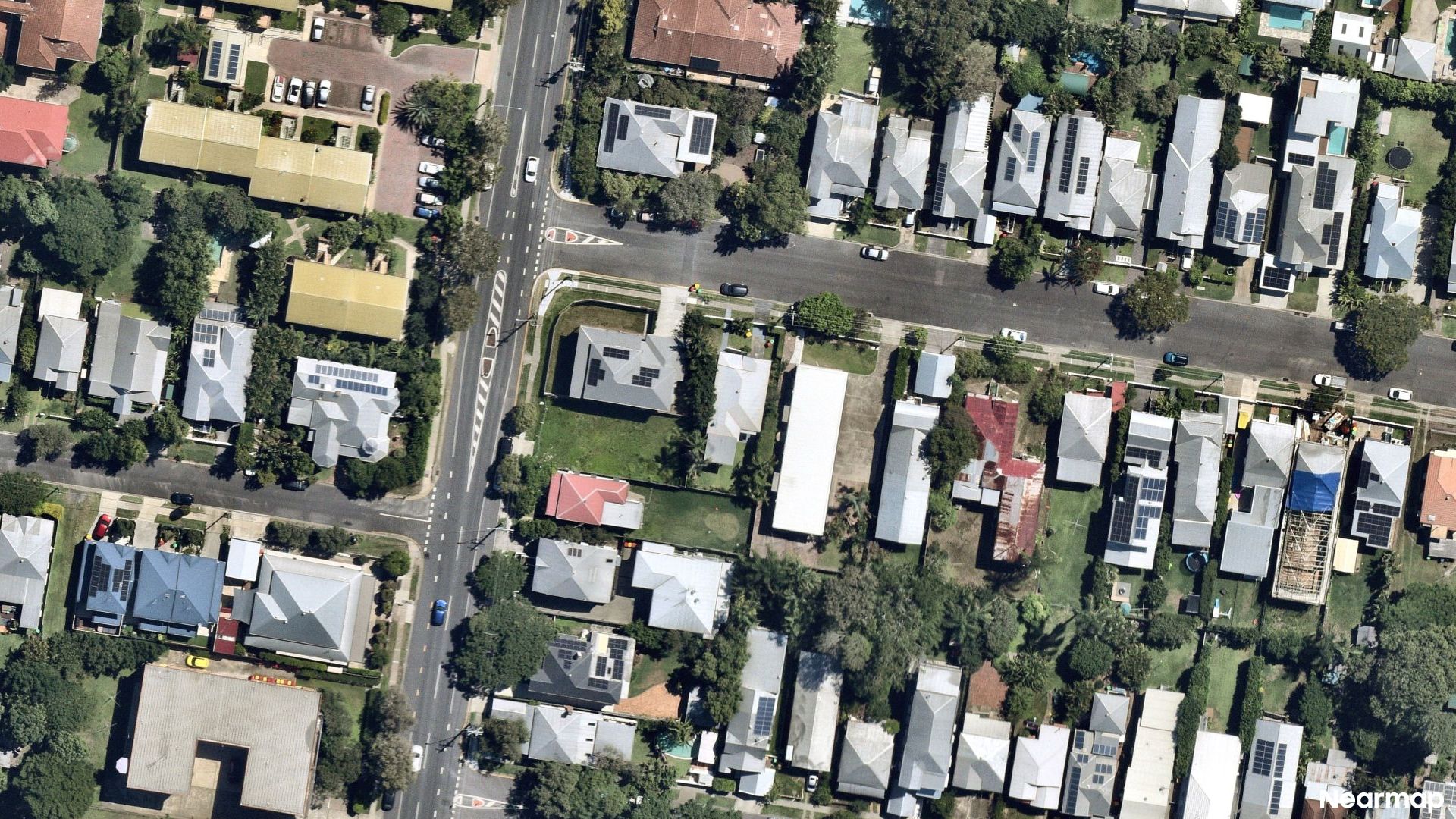 Vertical aerial view