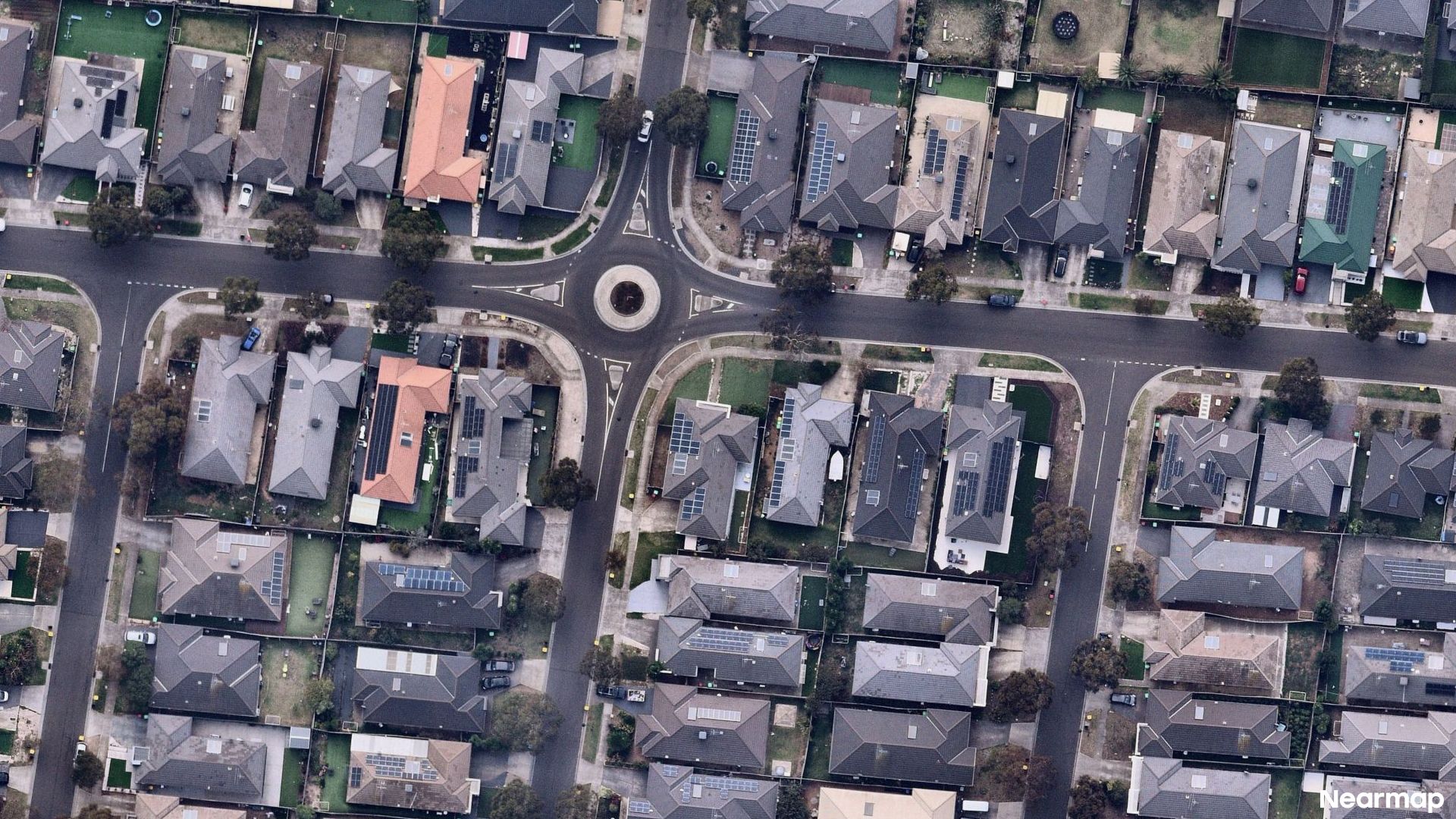Vertical aerial view