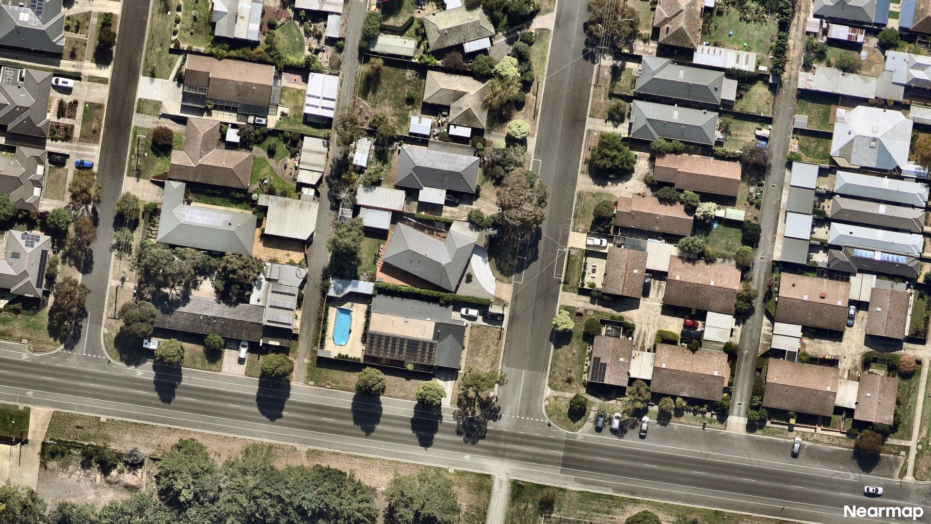 Vertical aerial view