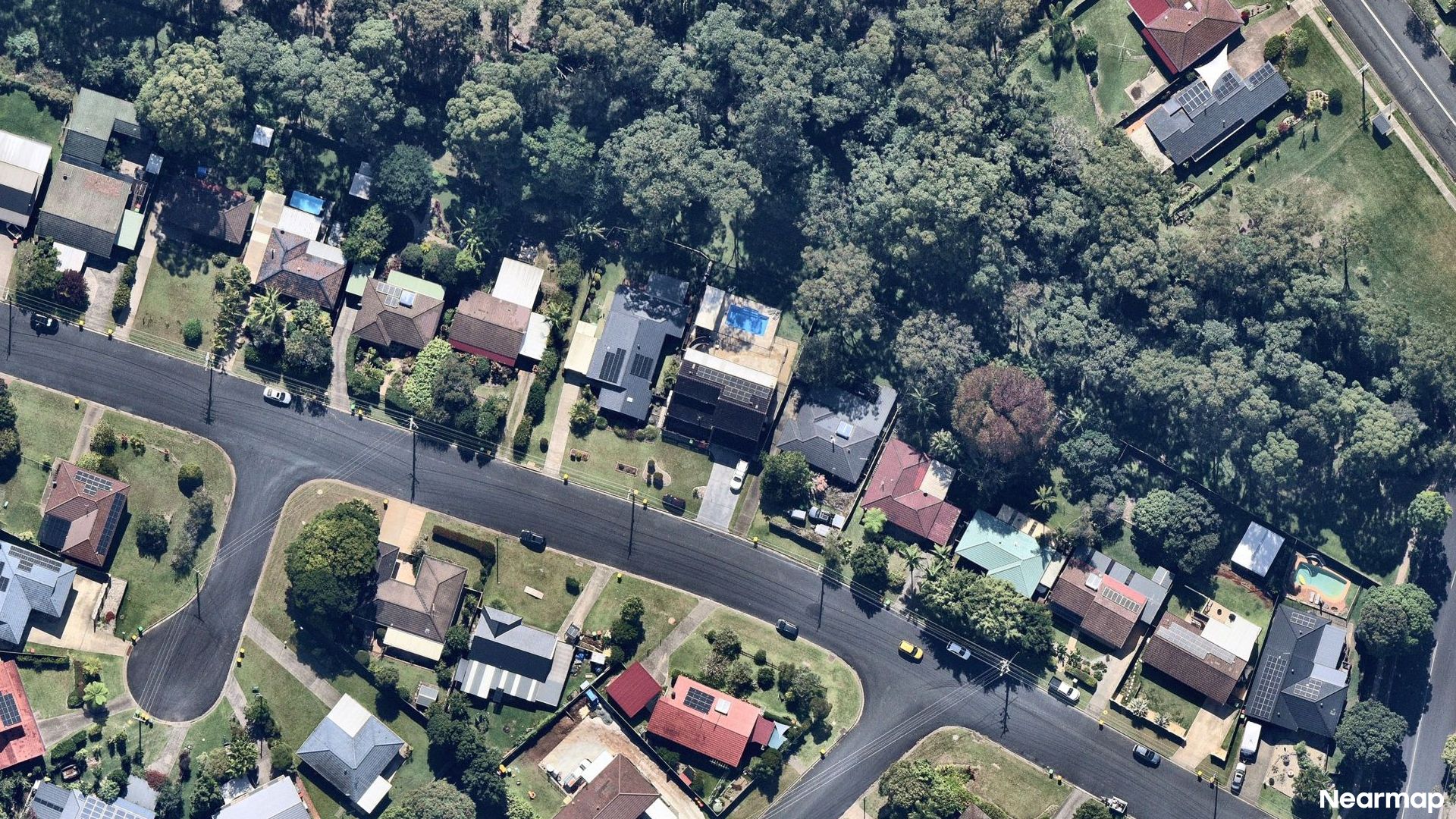Vertical aerial view