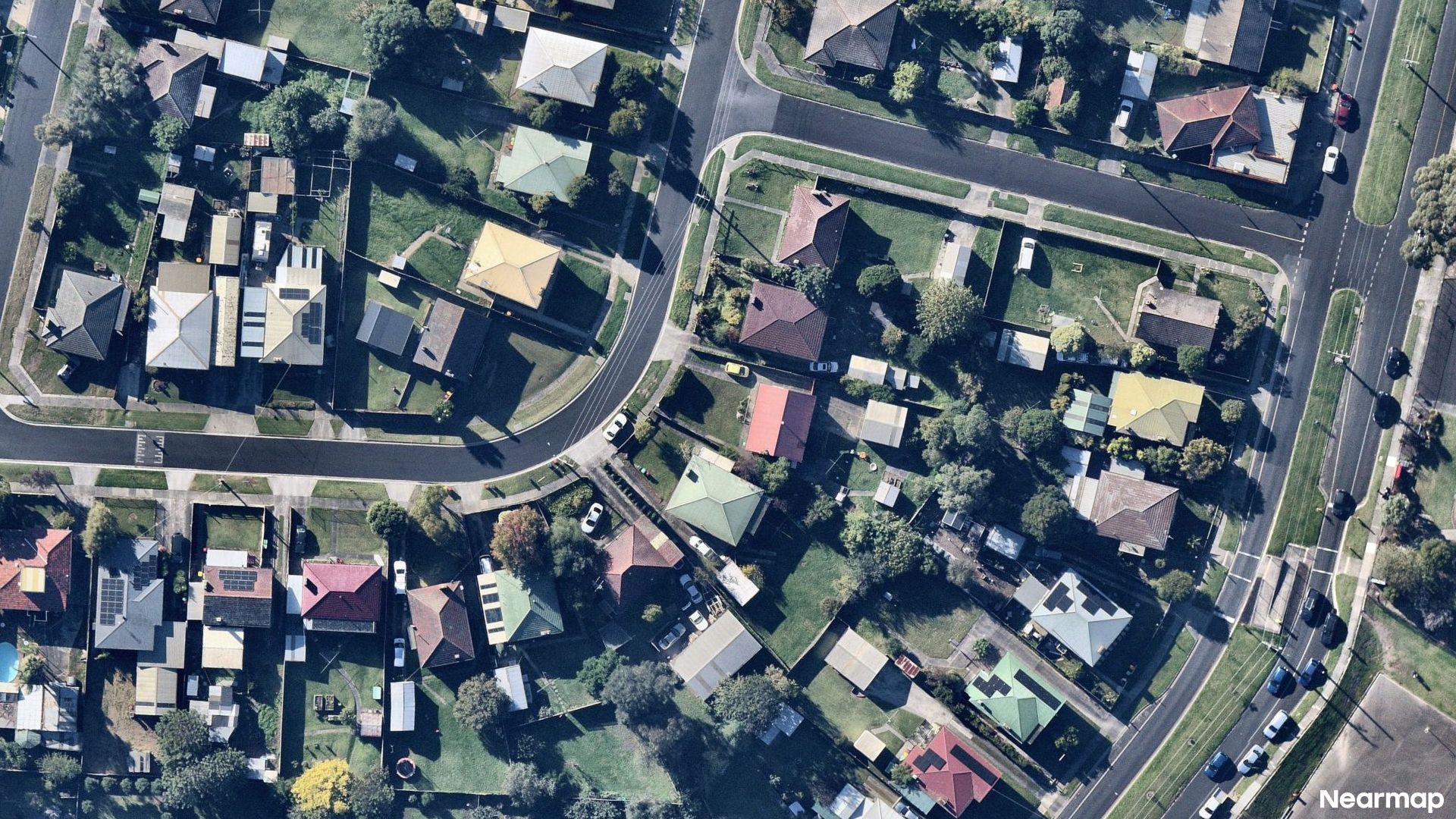Vertical aerial view