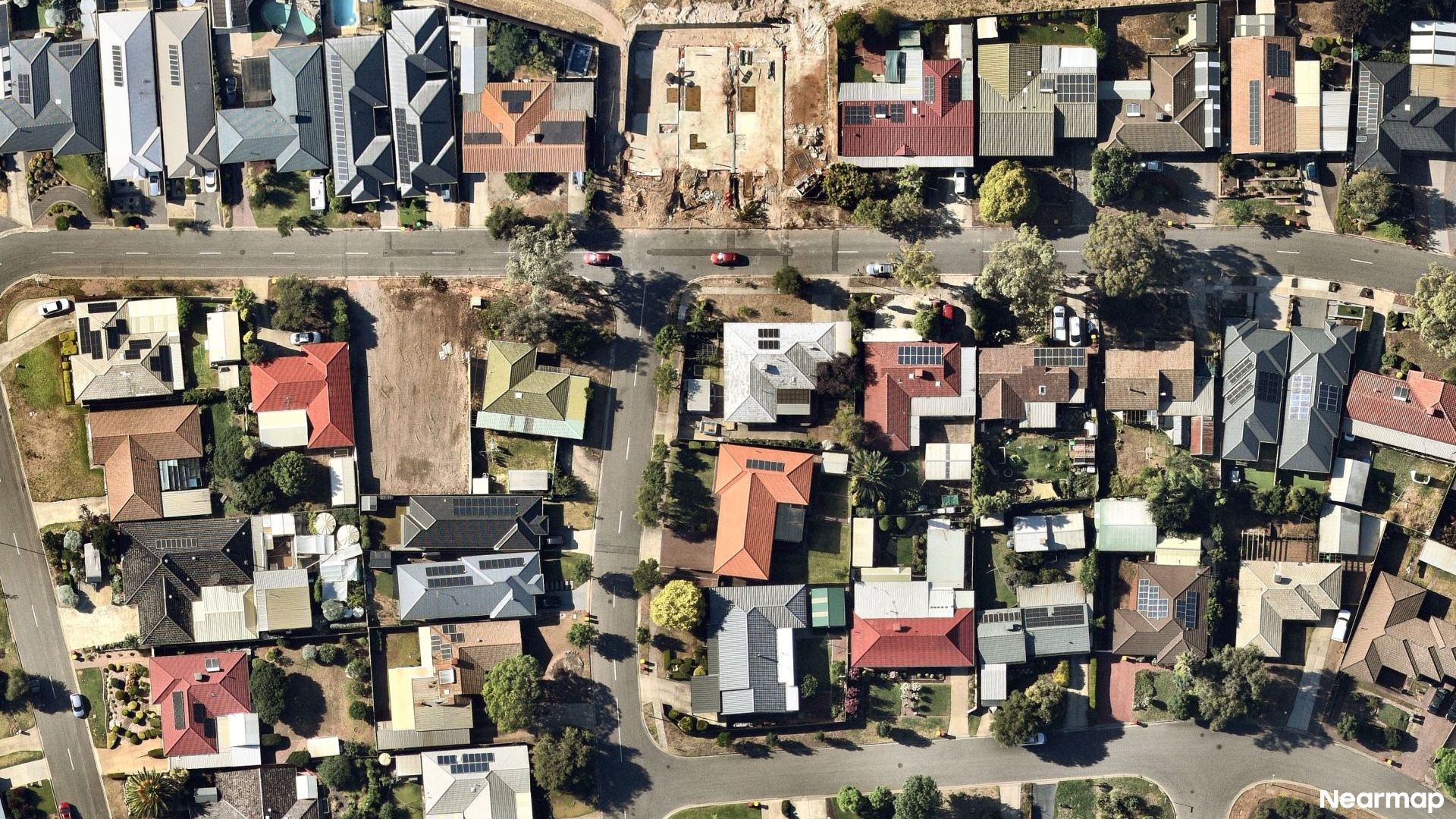 Vertical aerial view