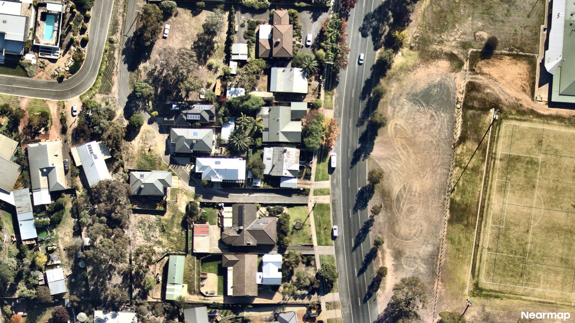 Vertical aerial view