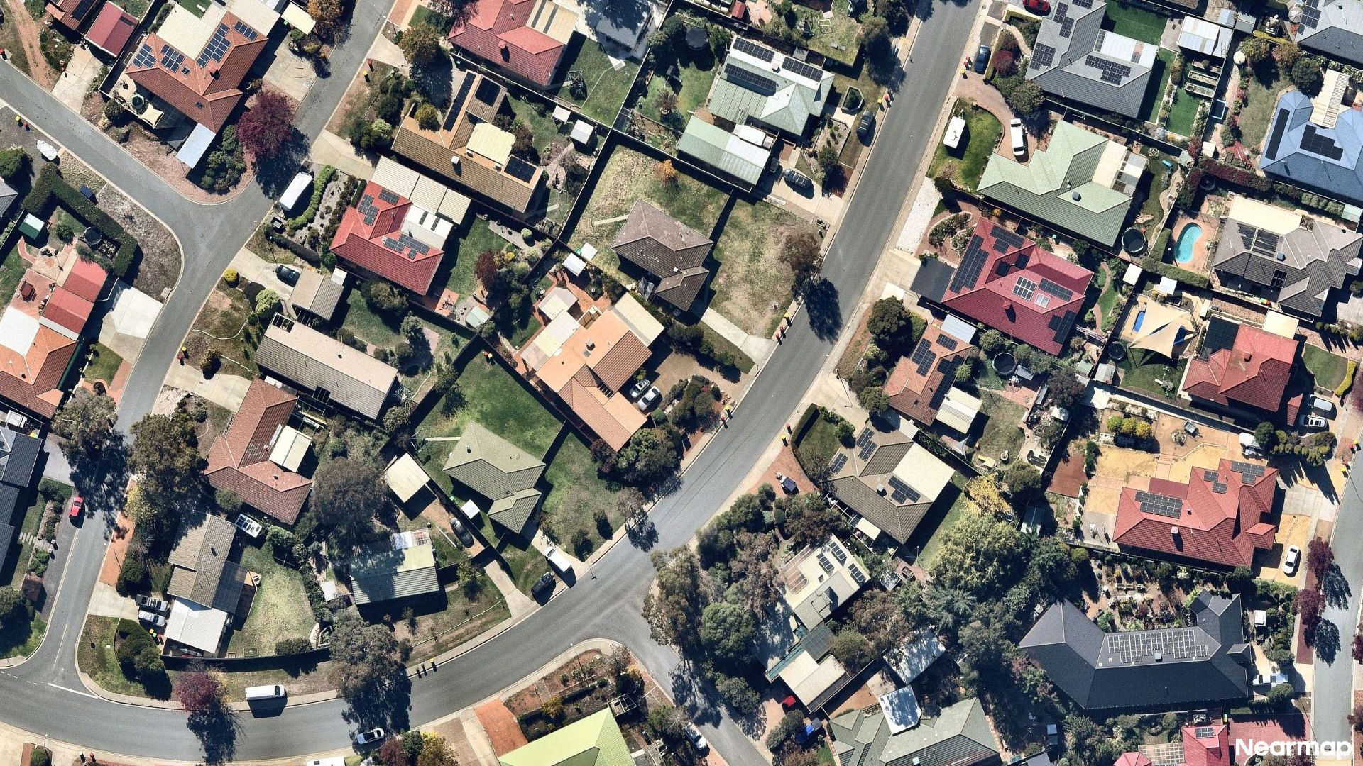 Vertical aerial view