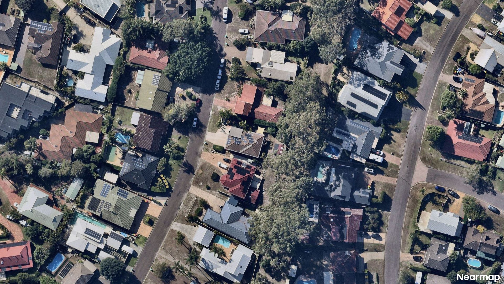Vertical aerial view