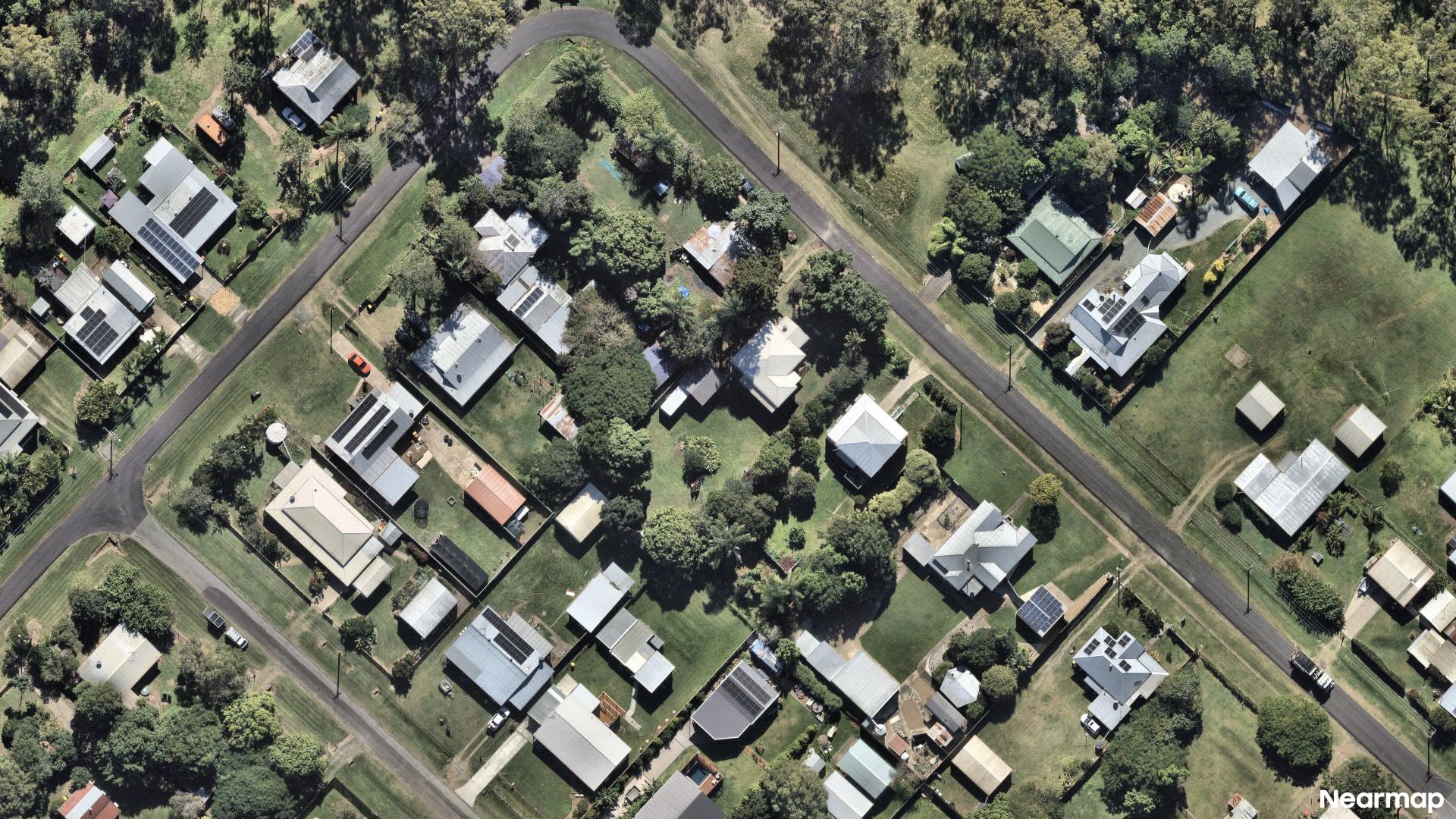 Vertical aerial view
