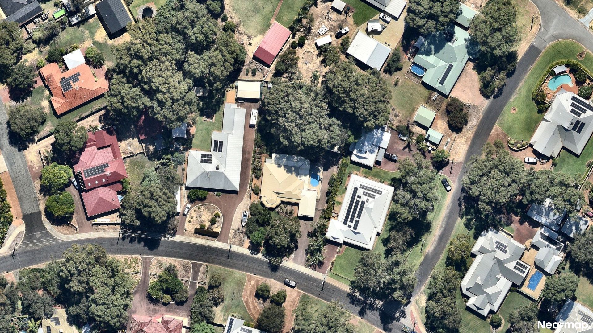 Vertical aerial view