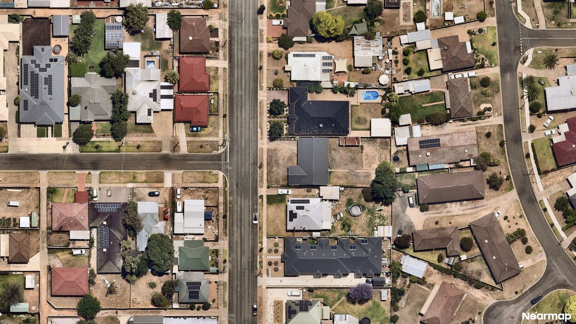 Vertical aerial view