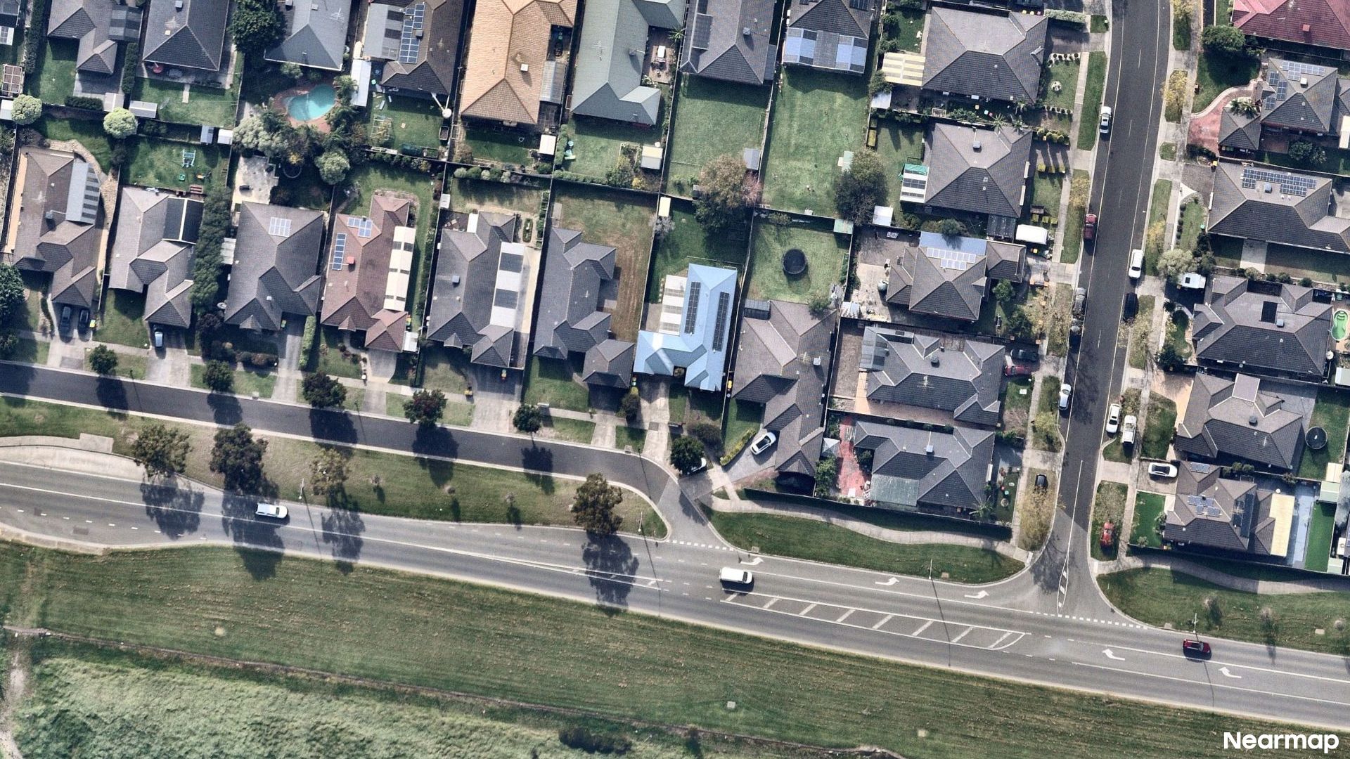 Vertical aerial view