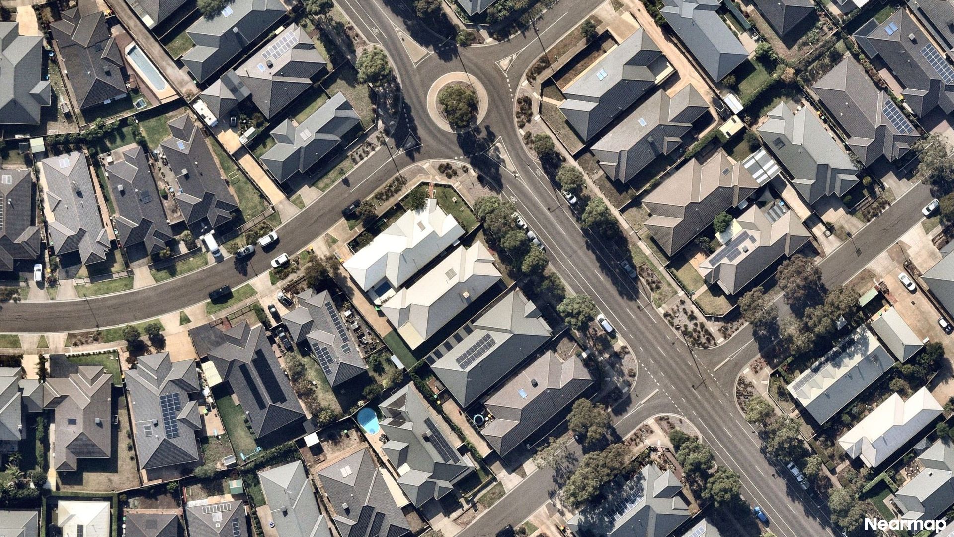 Vertical aerial view