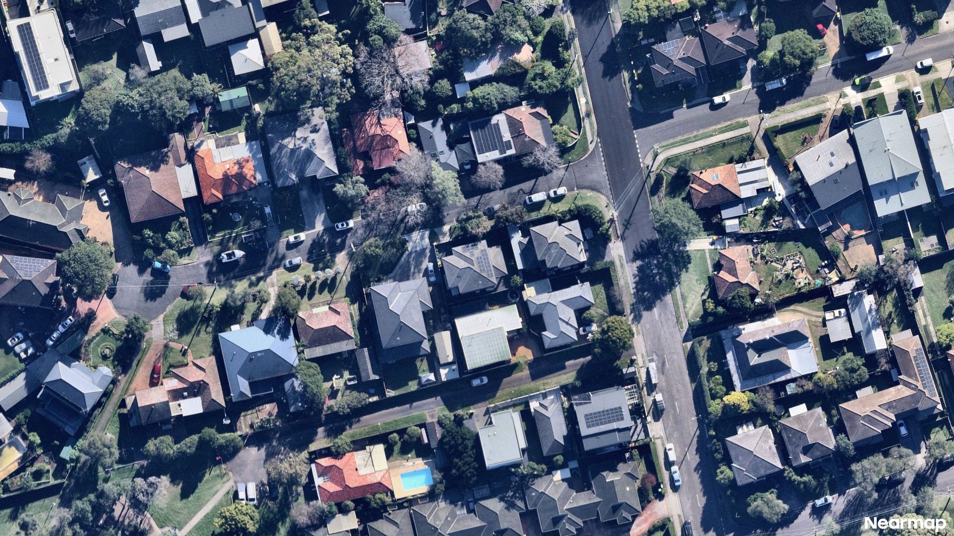 Vertical aerial view
