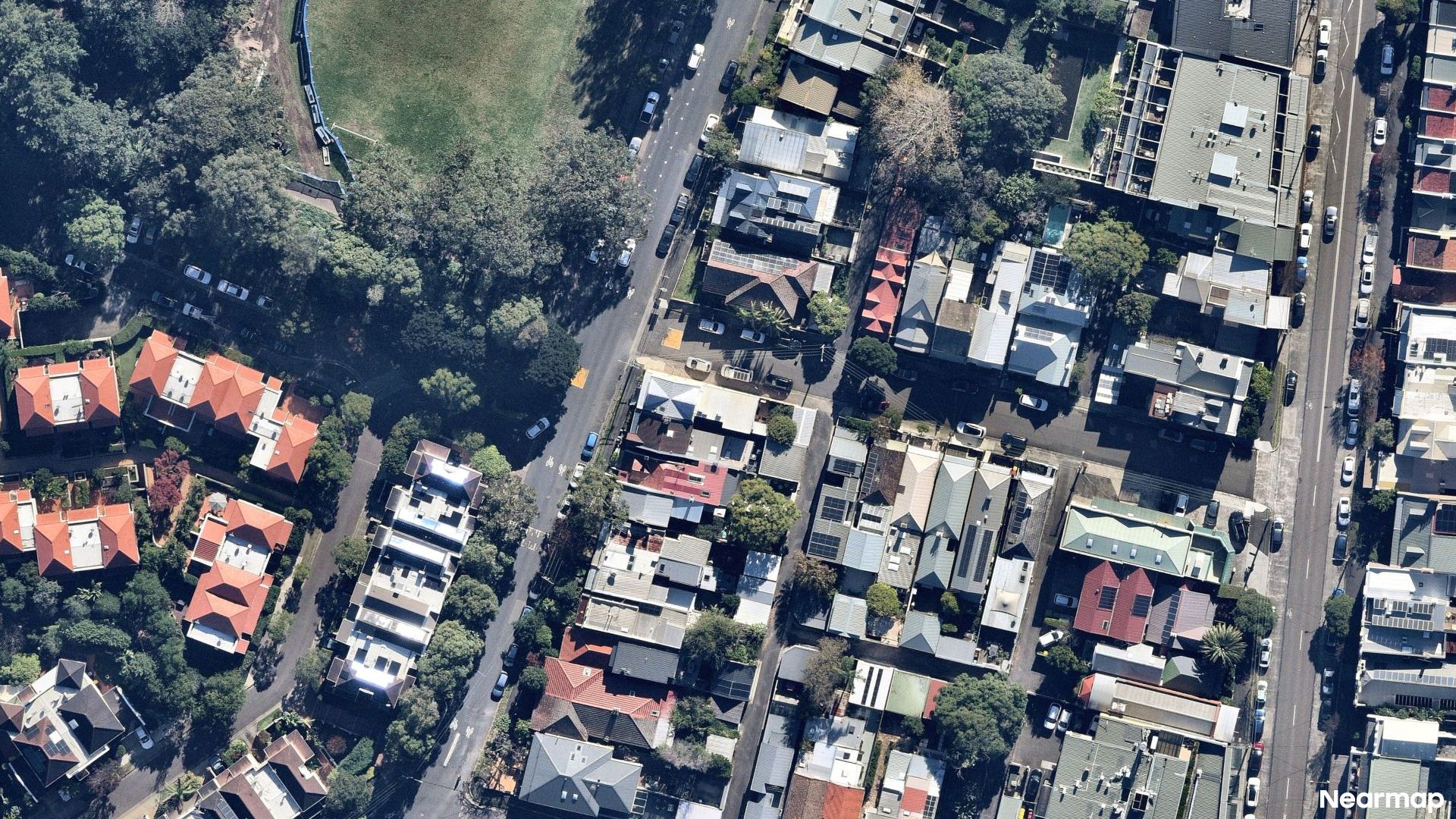Vertical aerial view