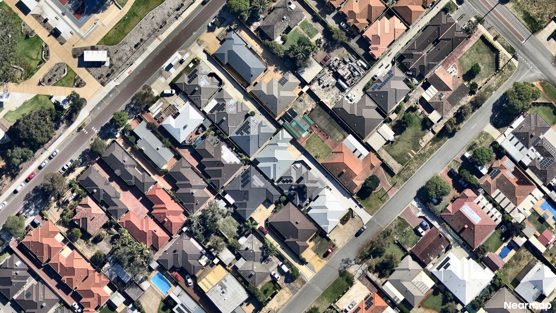 Vertical aerial view
