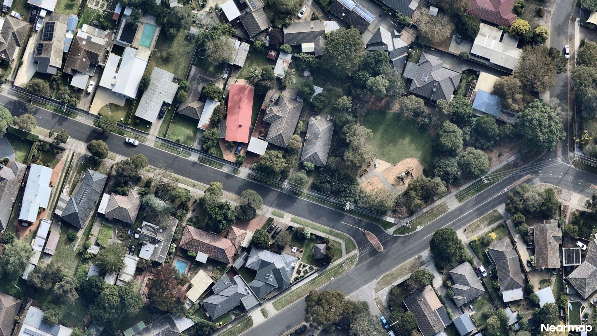 Vertical aerial view