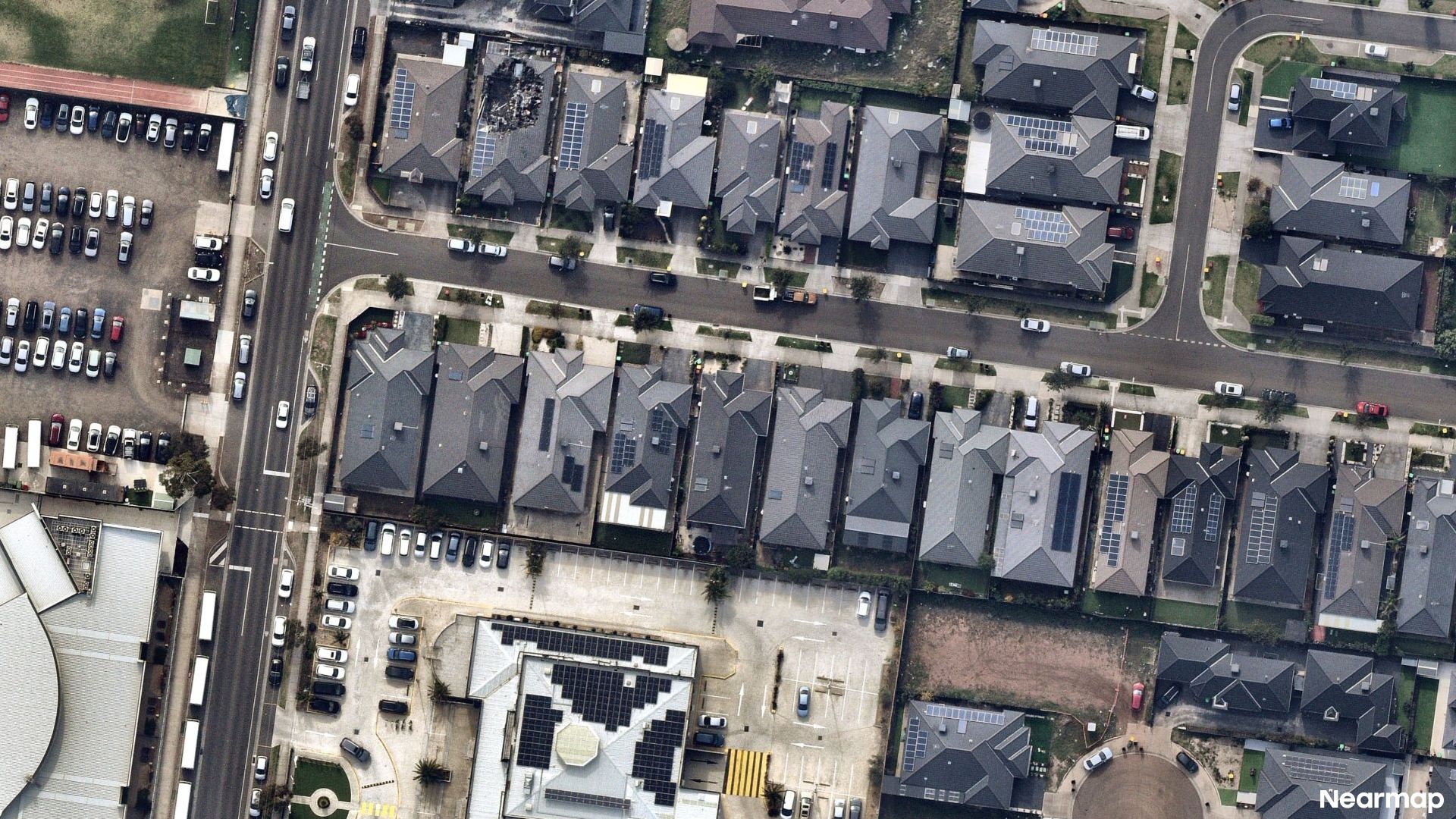Vertical aerial view