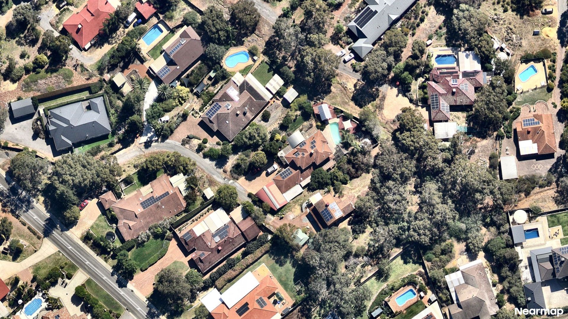 Vertical aerial view