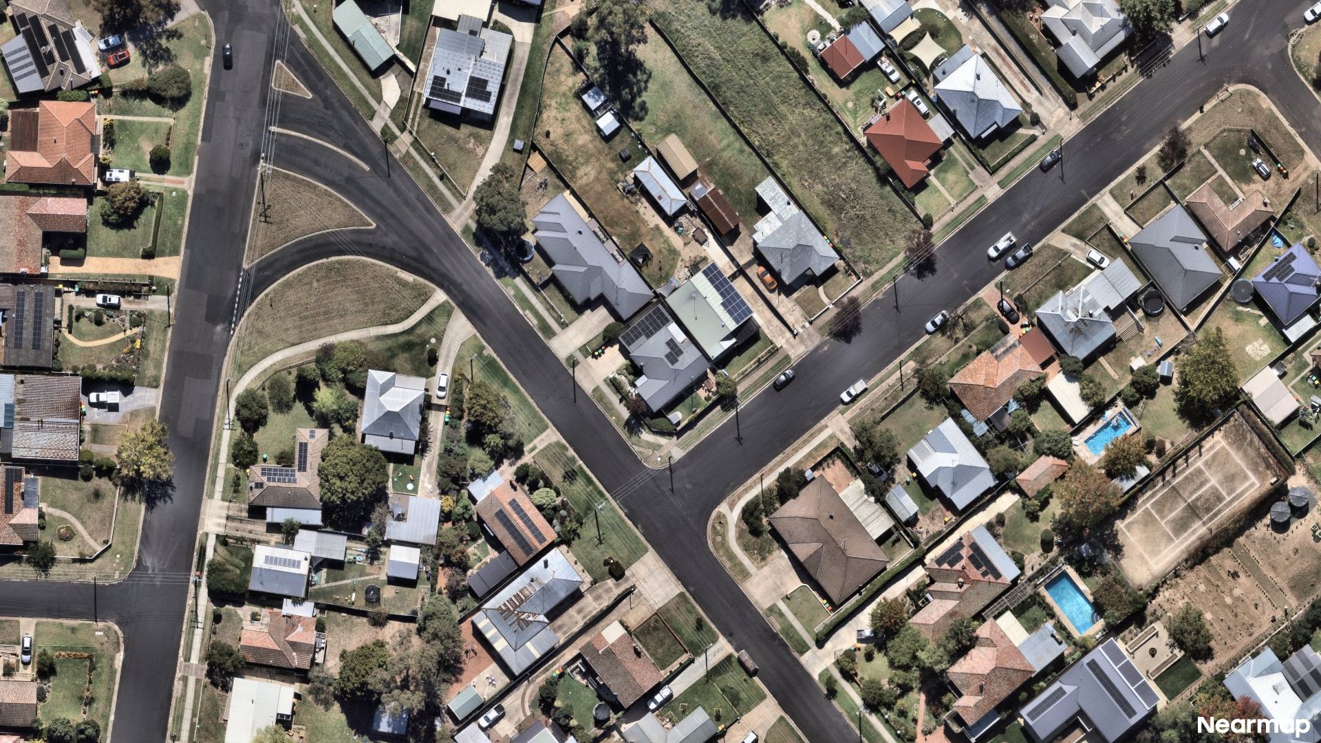 Vertical aerial view