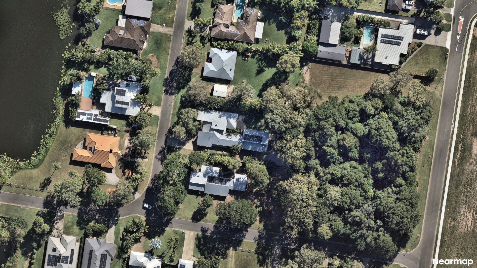 Vertical aerial view