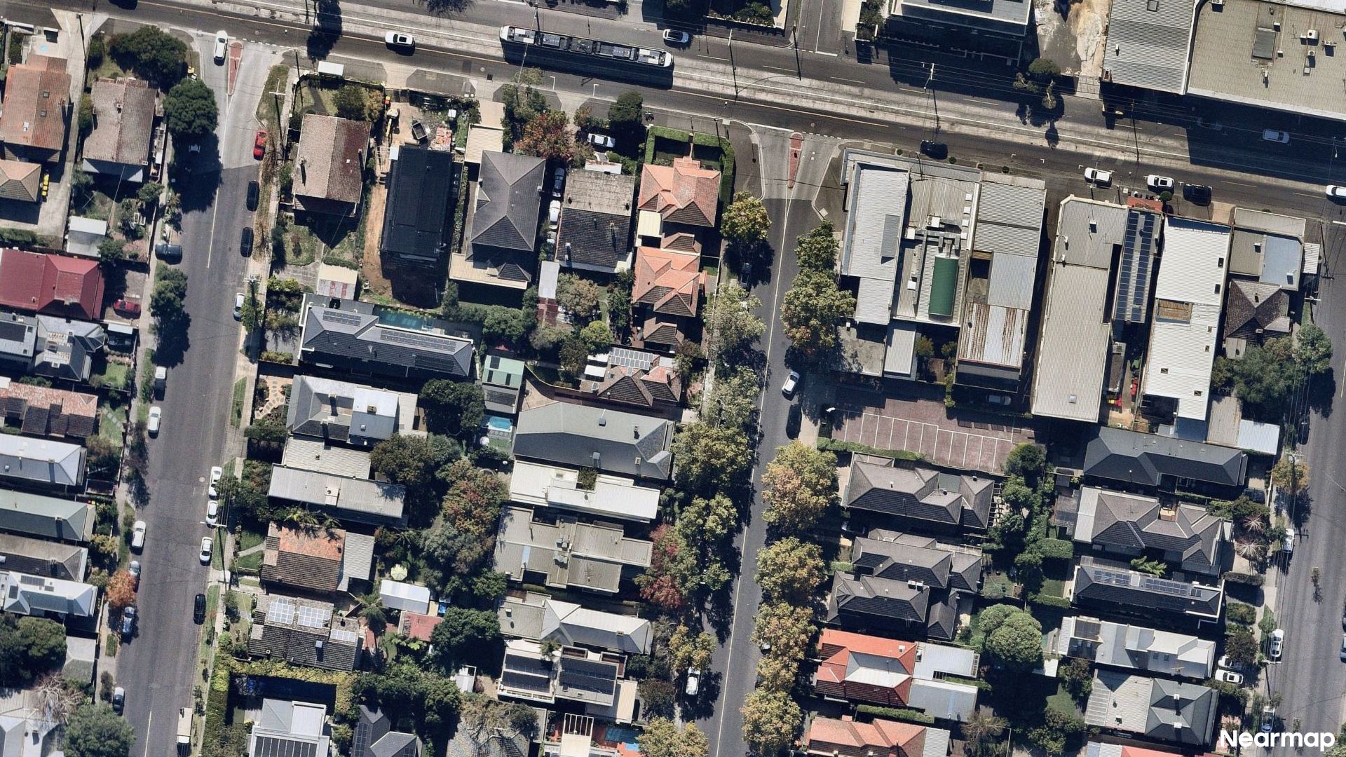 Vertical aerial view